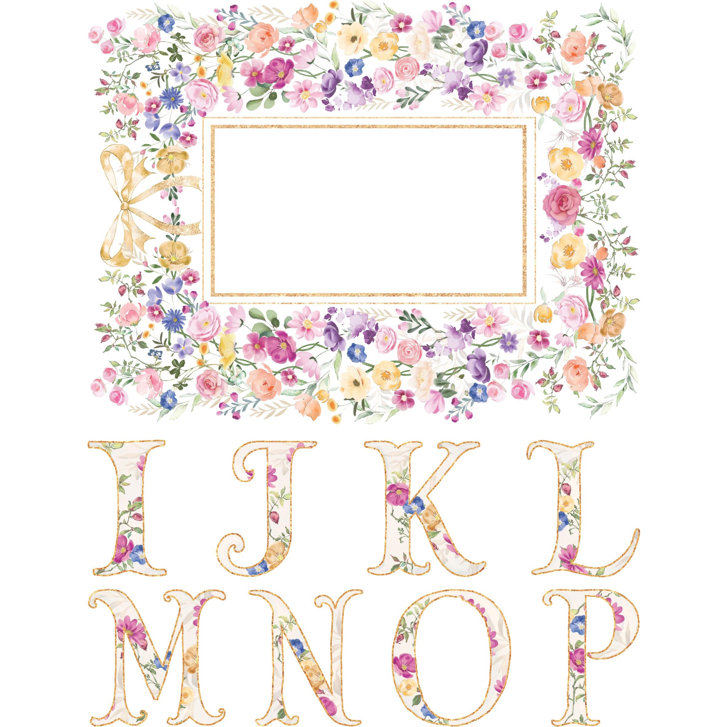Letters n Frames Rice Paper - Hand Painted Decoupage Craft Cards