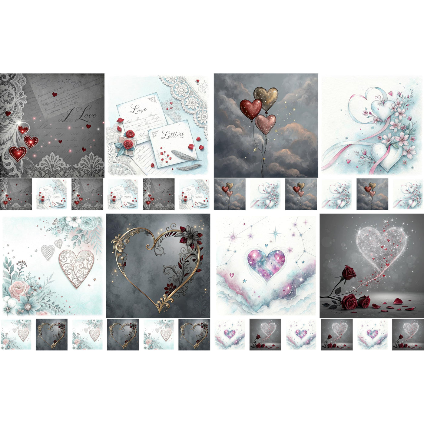 Decoupage Rice Papers - 4 Sheets | 8 Unique Designs | Versatile Christmas Designs for Art Projects & Crafting by CRAFT KREATIVELY