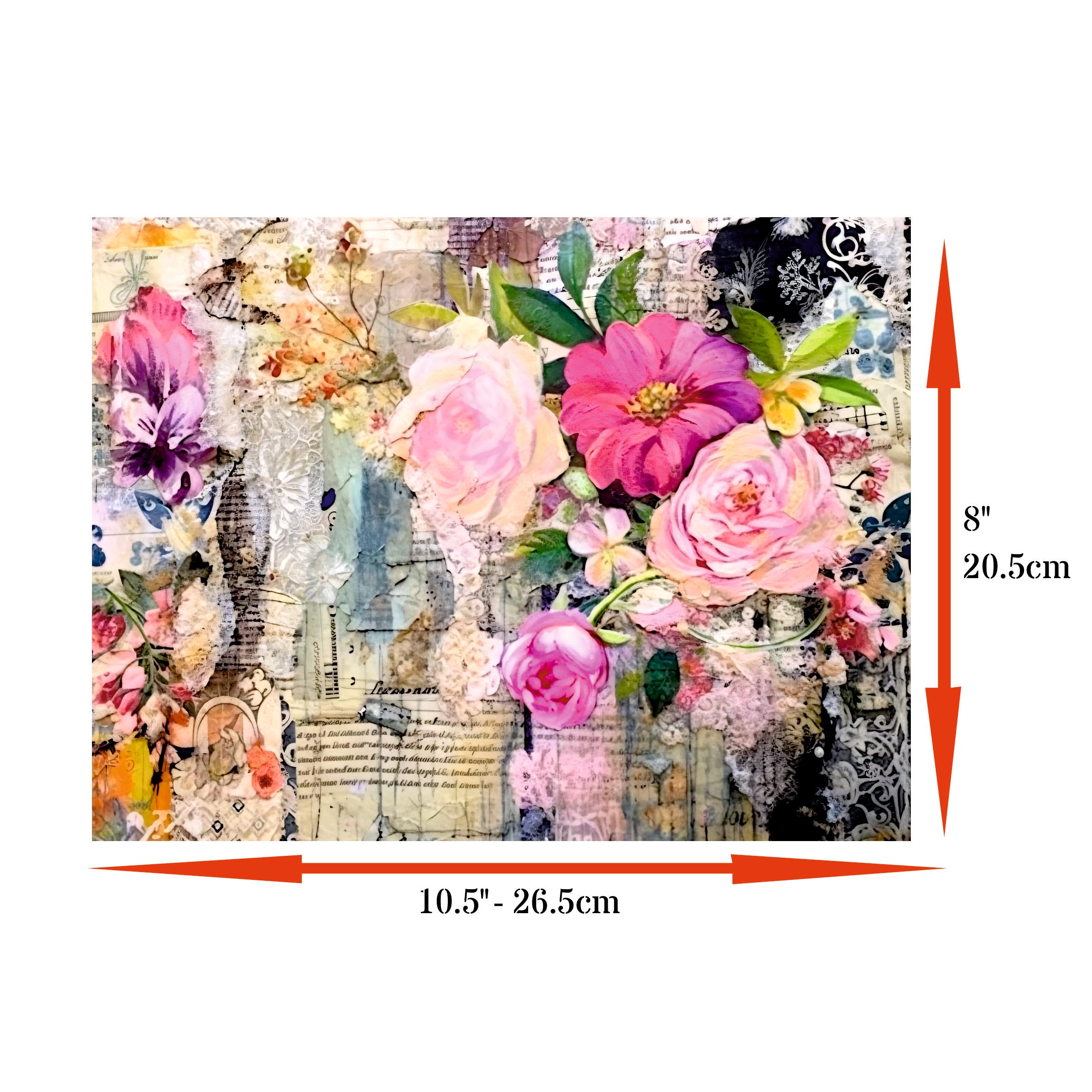 Decoupage Rice Papers - 6 Pieces | 6 Unique Designs | Versatile Decoupage Designs for Art Projects & Crafting by CRAFT KREATIVELY