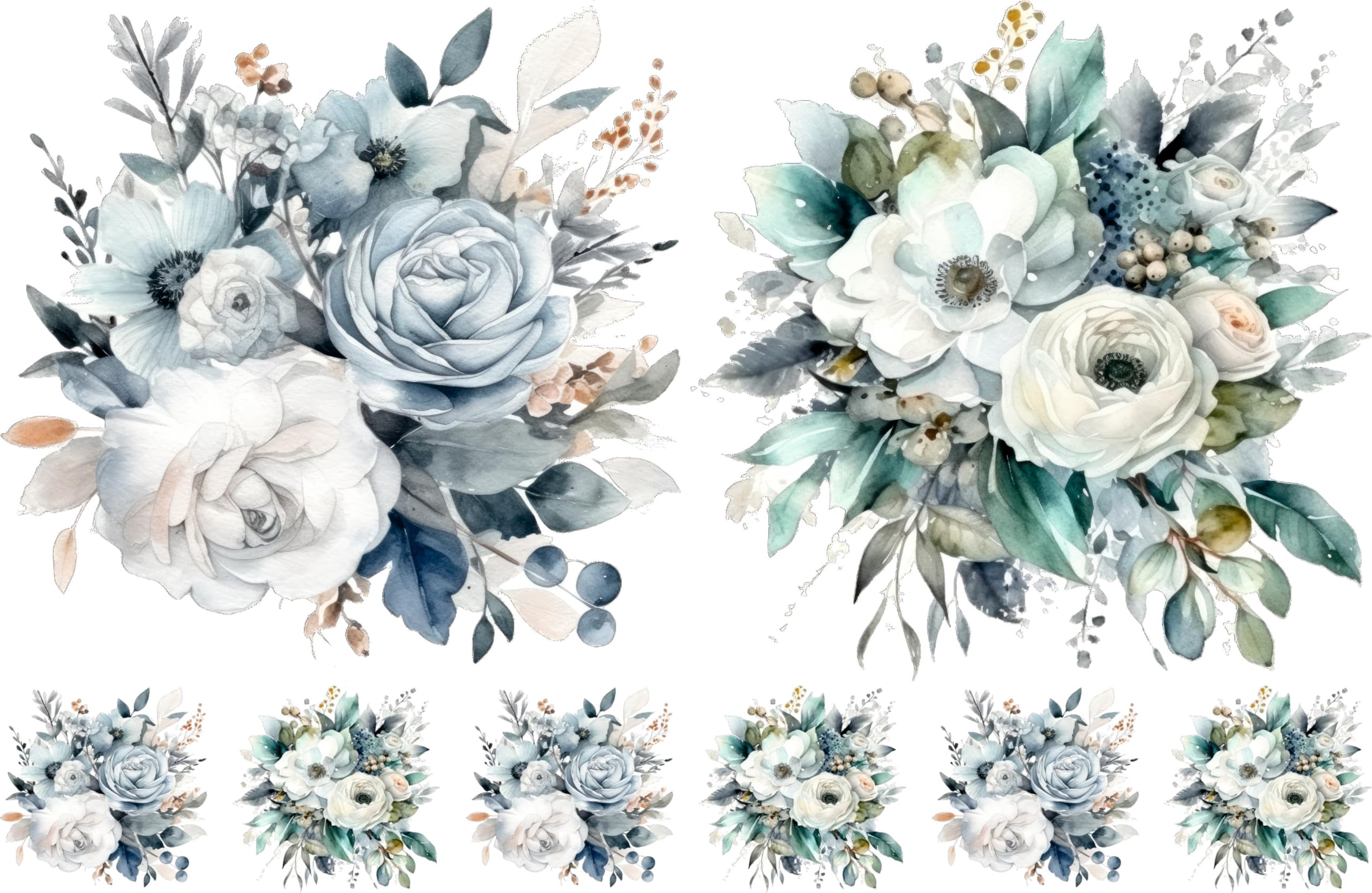 Decoupage Rice Paper, 8 x 10.5” (A4) – 9 Pages – 18 Coordinated Designs – Premium 30gsm Craft Paper for Furniture, Scrapbooking & DIY Décor by Craft Kreatively