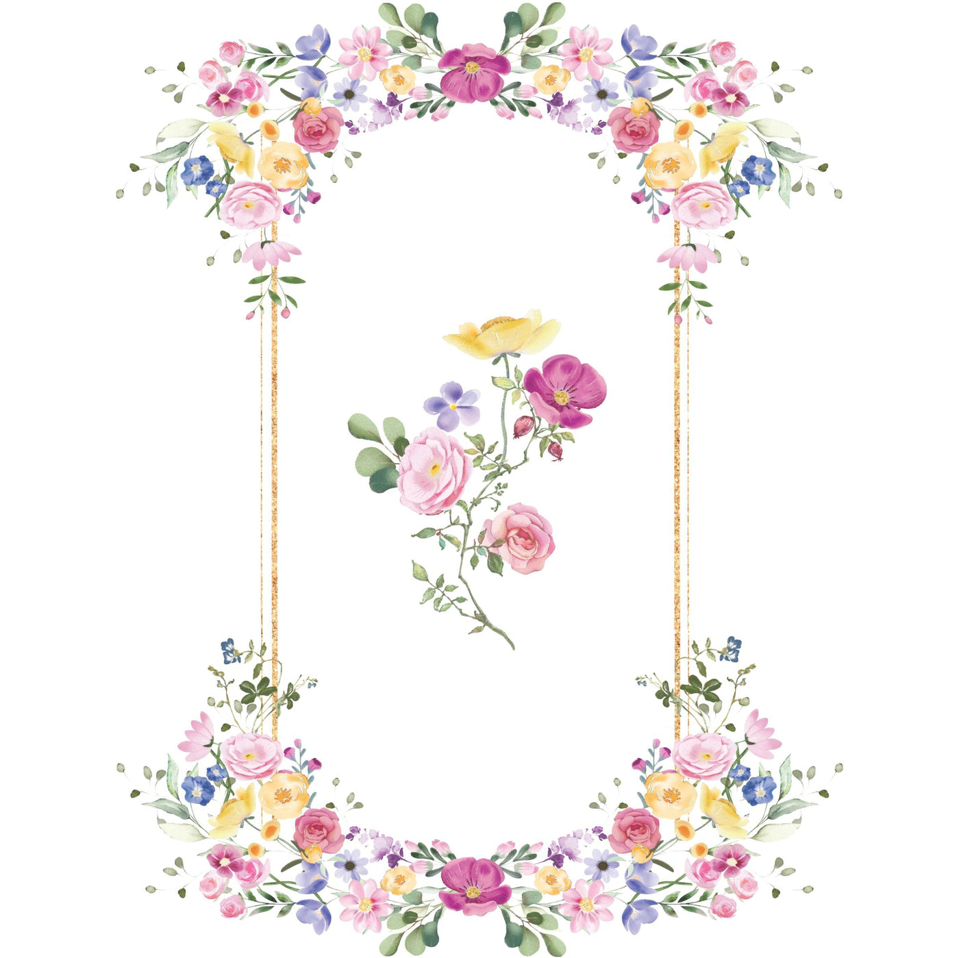 Letters n Frames Rice Paper - Hand Painted Decoupage Craft Cards