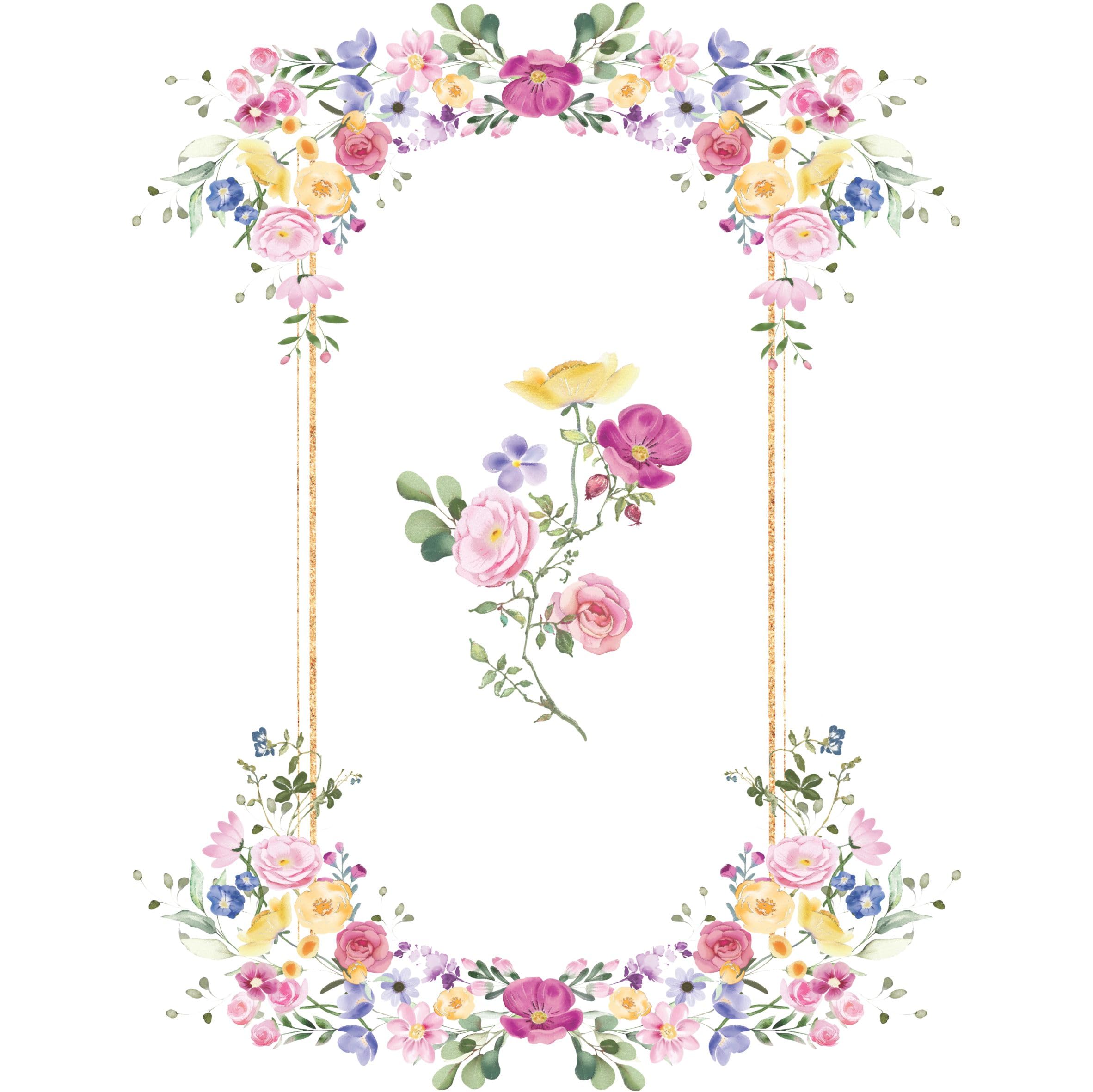 Letters n Frames Rice Paper - Hand Painted Decoupage Craft Cards