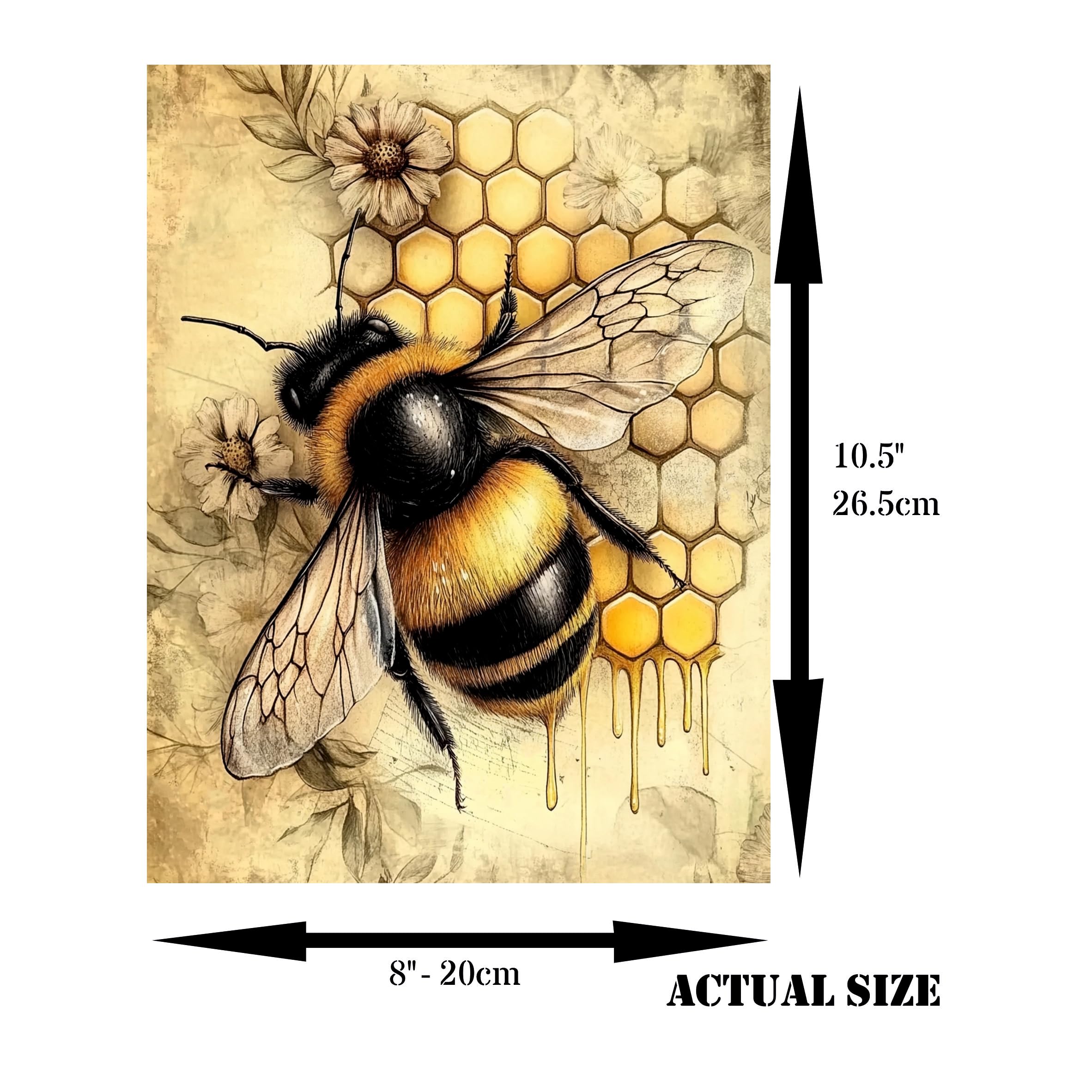 Decoupage Rice Paper, 20 x 26.5cm(6 Sheets) – 6x Decoupage Papers for Collage, Mixed Media, Card Making & Crafts, Decoupage by CRAFT KREATIVELY