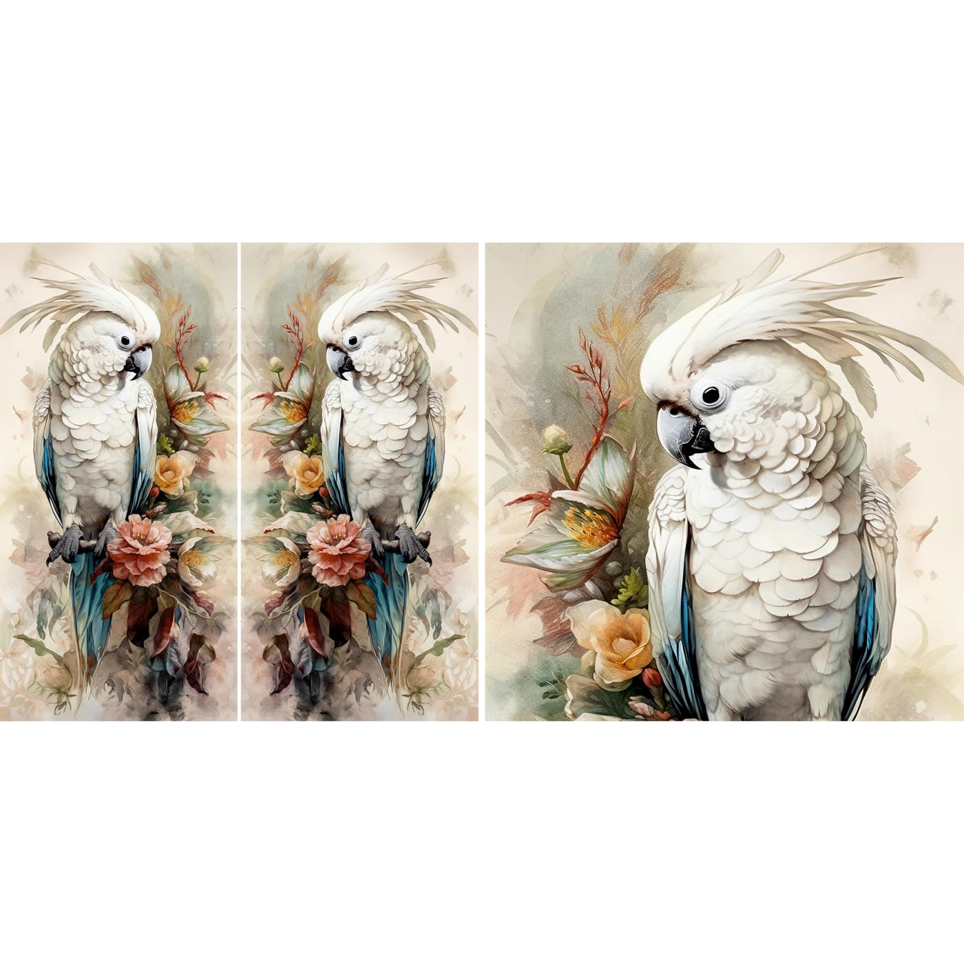 Decoupage Rice Paper, 29 x 29cm (2 sheets) - 3x images for Furniture Poster Craft Decoupage by CRAFT KREATIVELY