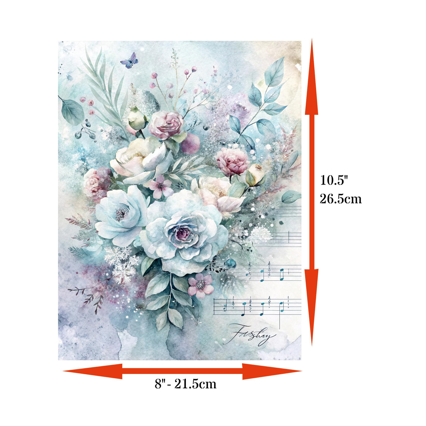 Decoupage Rice Papers - 6 Pieces | 6 Unique Designs | Versatile Decoupage Designs for Art Projects & Crafting by CRAFT KREATIVELY