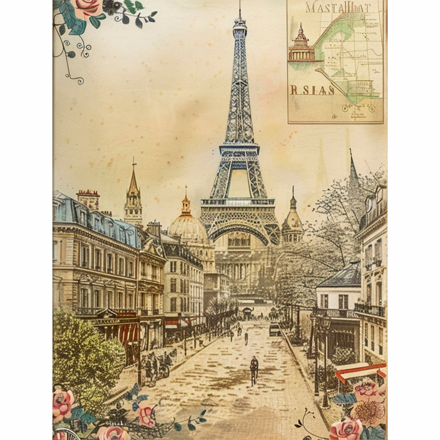 Decoupage Rice Paper, 20 x 26.5cm(6 Sheets) – 6x Decoupage Papers for Collage, Mixed Media, Card Making & Crafts, Decoupage by CRAFT KREATIVELY