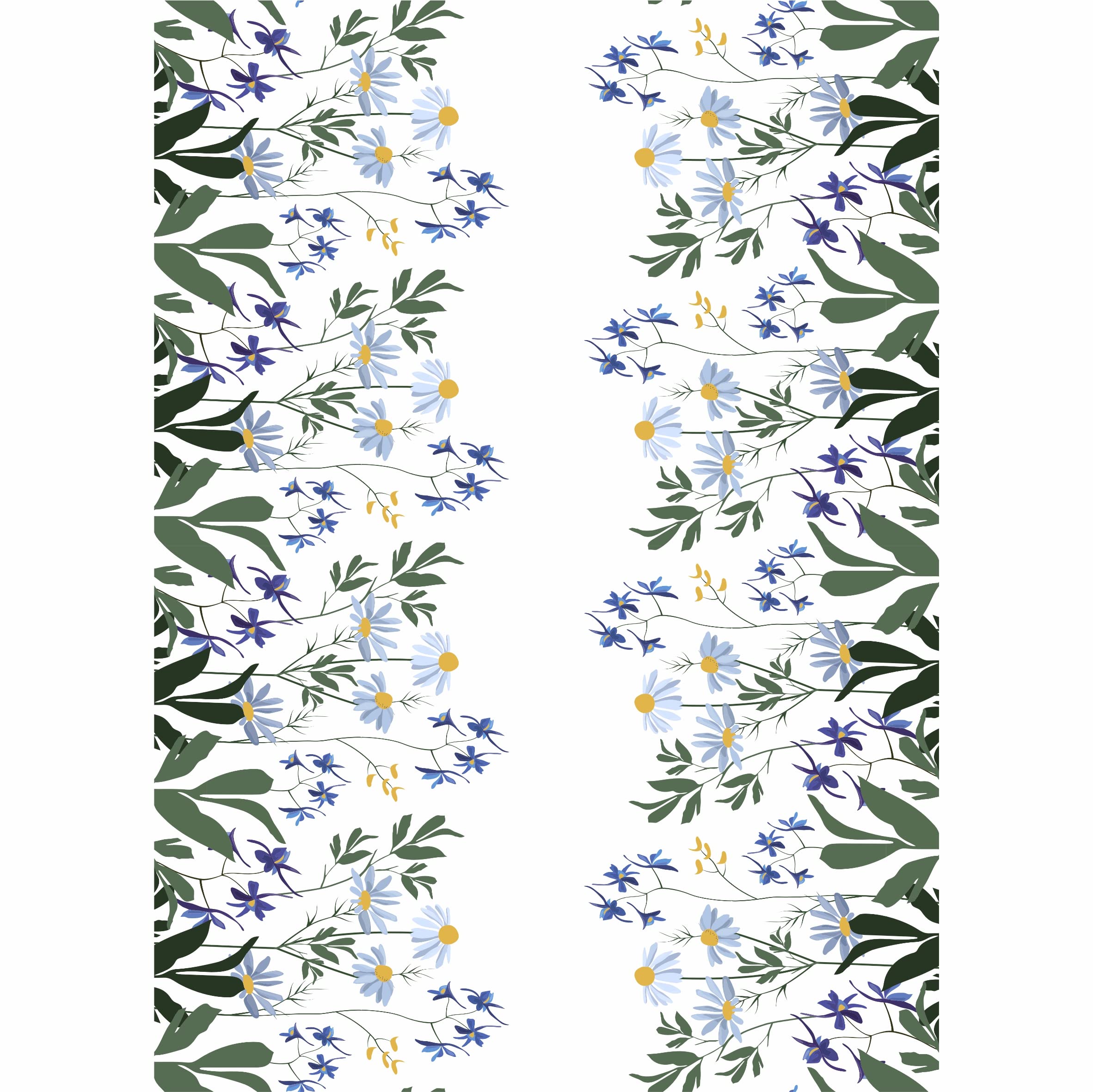 Blue Border Rice Paper, 29.21 x 40.64 cm - 3 sheets Printed Mulberry Paper Border Images 36gsm Visible Fibres to Decoupage Furniture Renovation Crafts