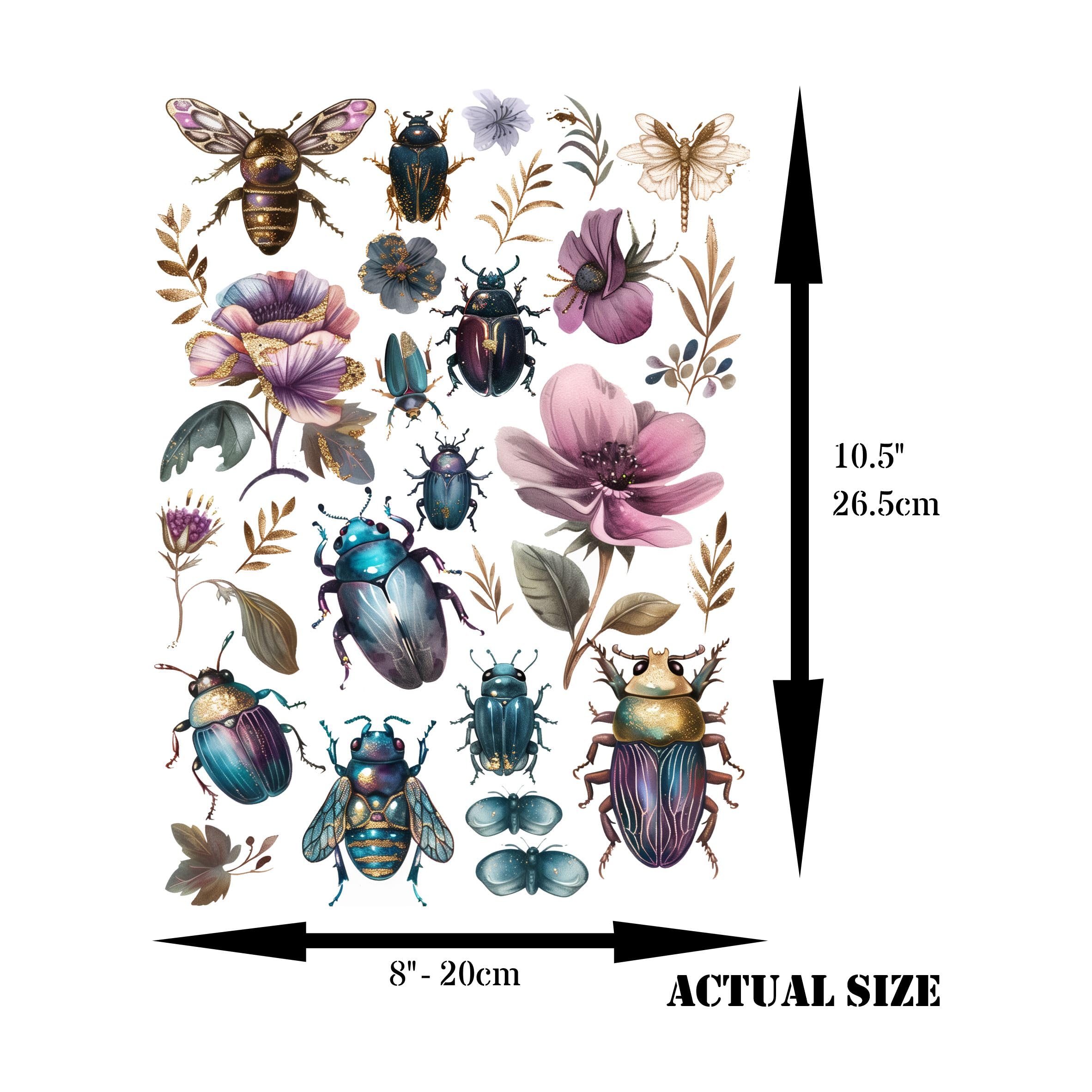 Bits n Pieces Decoupage Rice Paper, 8 x 10.5 inch - for Scrapbooking Cards Craft
