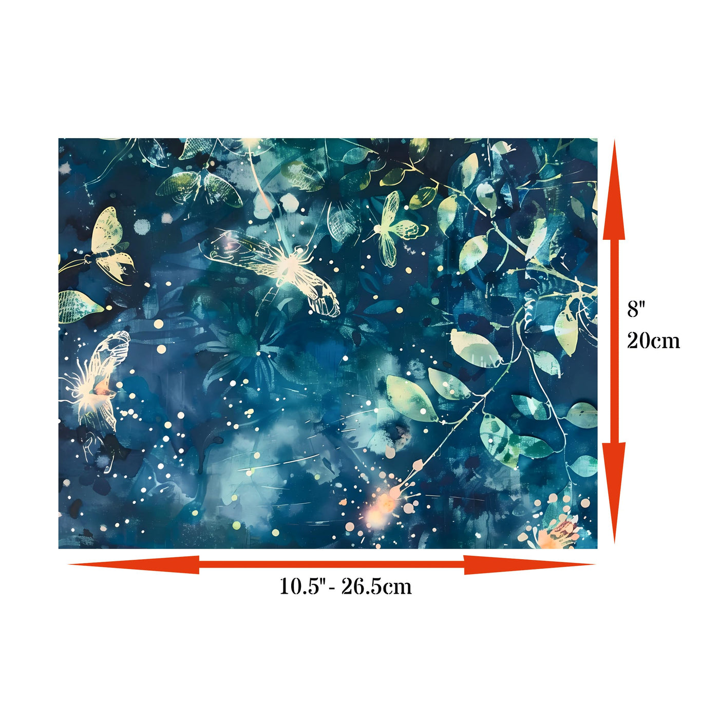 Abstract Flora Rice Papers – Decoupage Paper 6x Designs for Collage, Mixed Media, Card Making & Crafts, Decoupage by CRAFT KREATIVELY