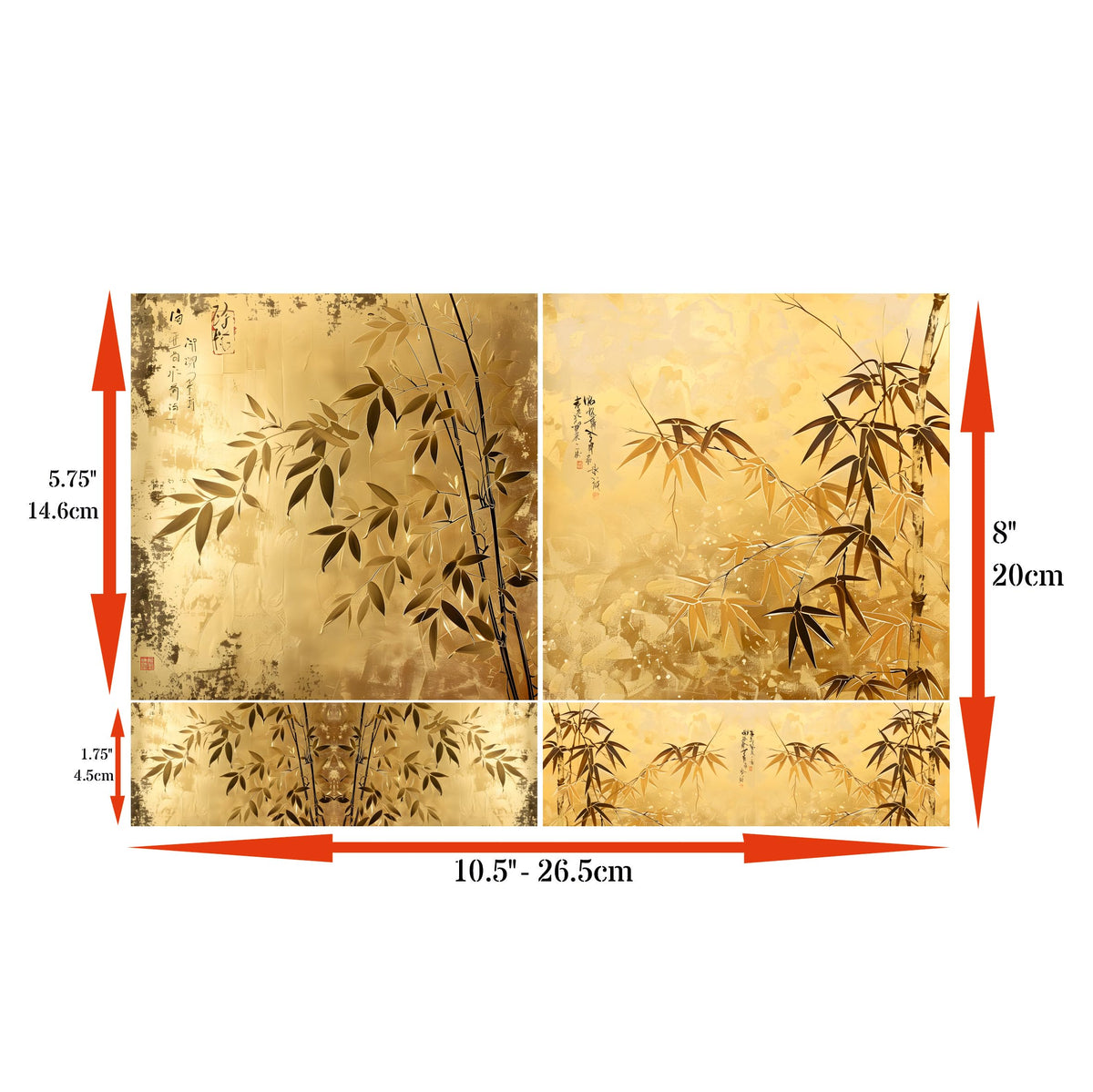 Square Rice Papers – Decoupage Paper Design for Furniture, Mixed Media, Cards & Crafts, Decoupage by CRAFT KREATIVELY