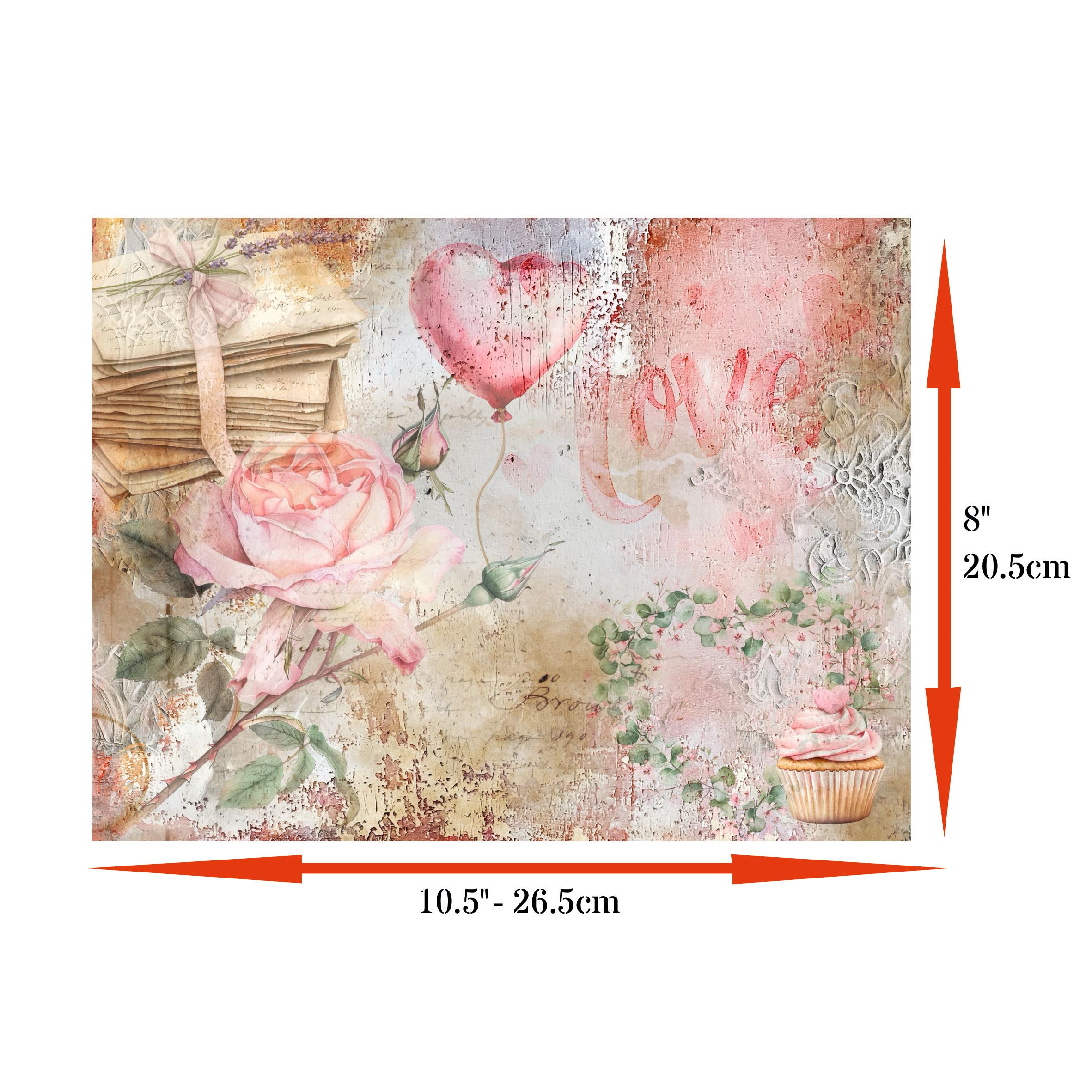 Decoupage Rice Papers - 6 Pieces | 6 Unique Designs | Versatile Decoupage Designs for Art Projects & Crafting by CRAFT KREATIVELY