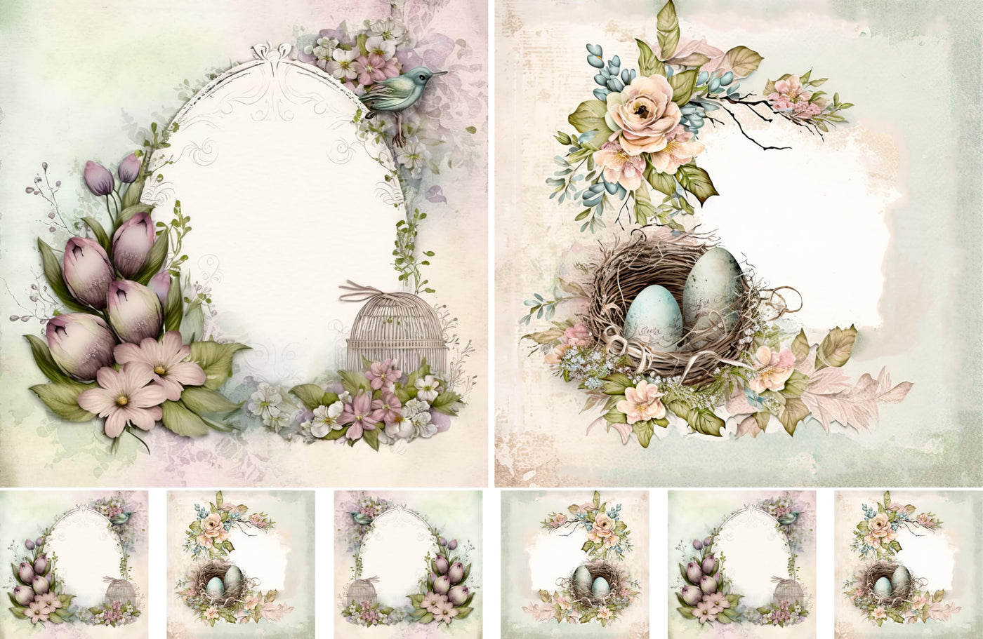 Decoupage Rice Papers - 4 Pages | 8 Unique Designs | Versatile Christmas Designs for Art Projects & Crafting by CRAFT KREATIVELY