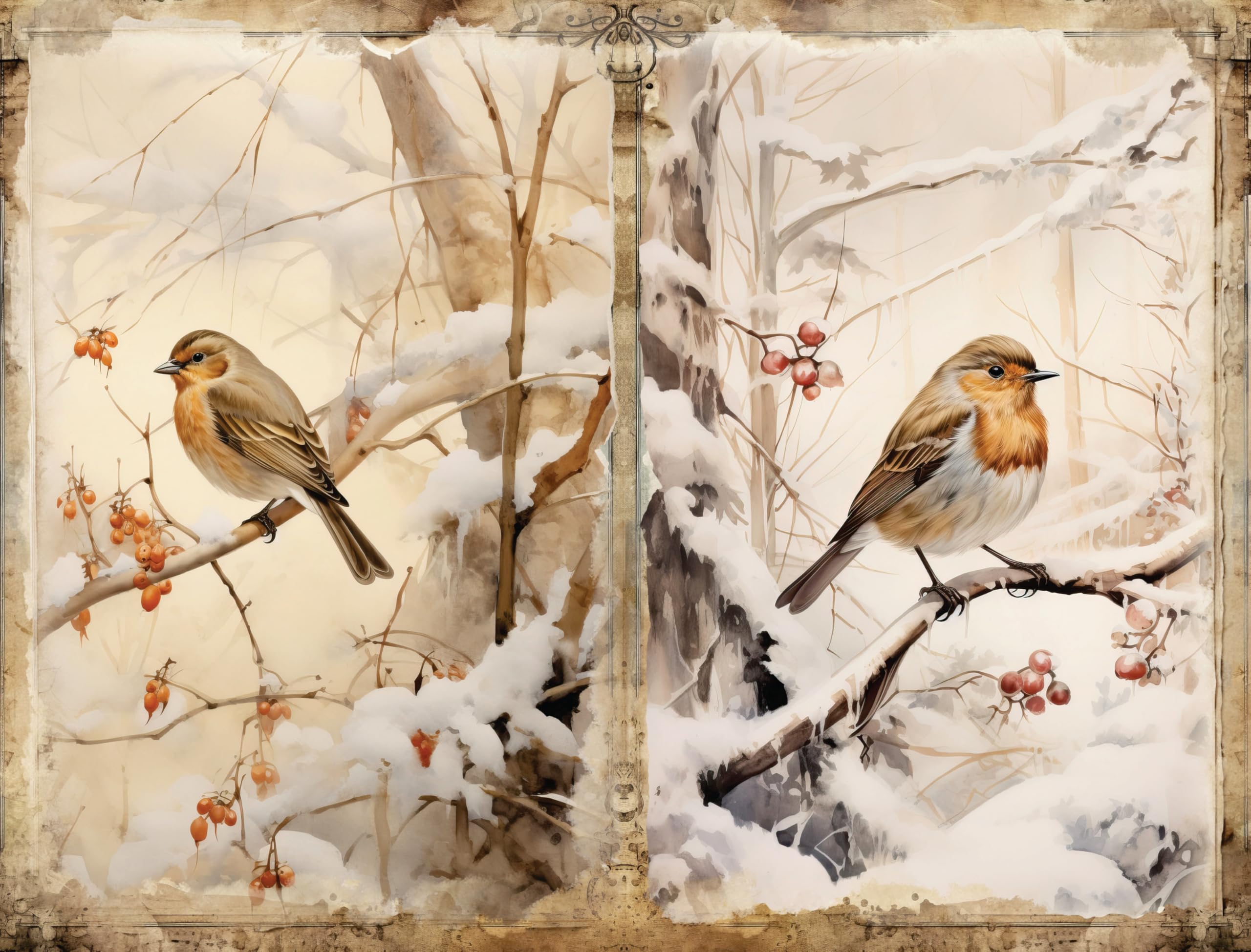 Decoupage Rice Papers - 6 Pieces | 12 Unique Designs | Versatile Decoupage Designs for Art Projects & Crafting by CRAFT KREATIVELY