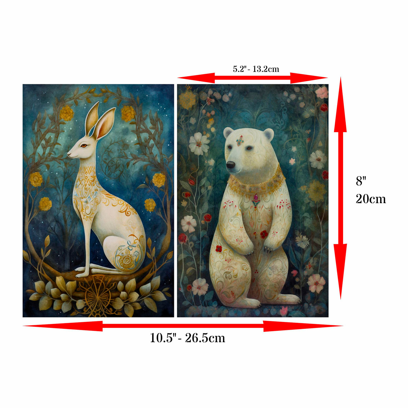 Decoupage Rice Paper, 20 x 26.5cm (6 Sheets) – 6x Decoupage Papers for Collage, Mixed Media, Card Making & Crafts, Decoupage by CRAFT KREATIVELY