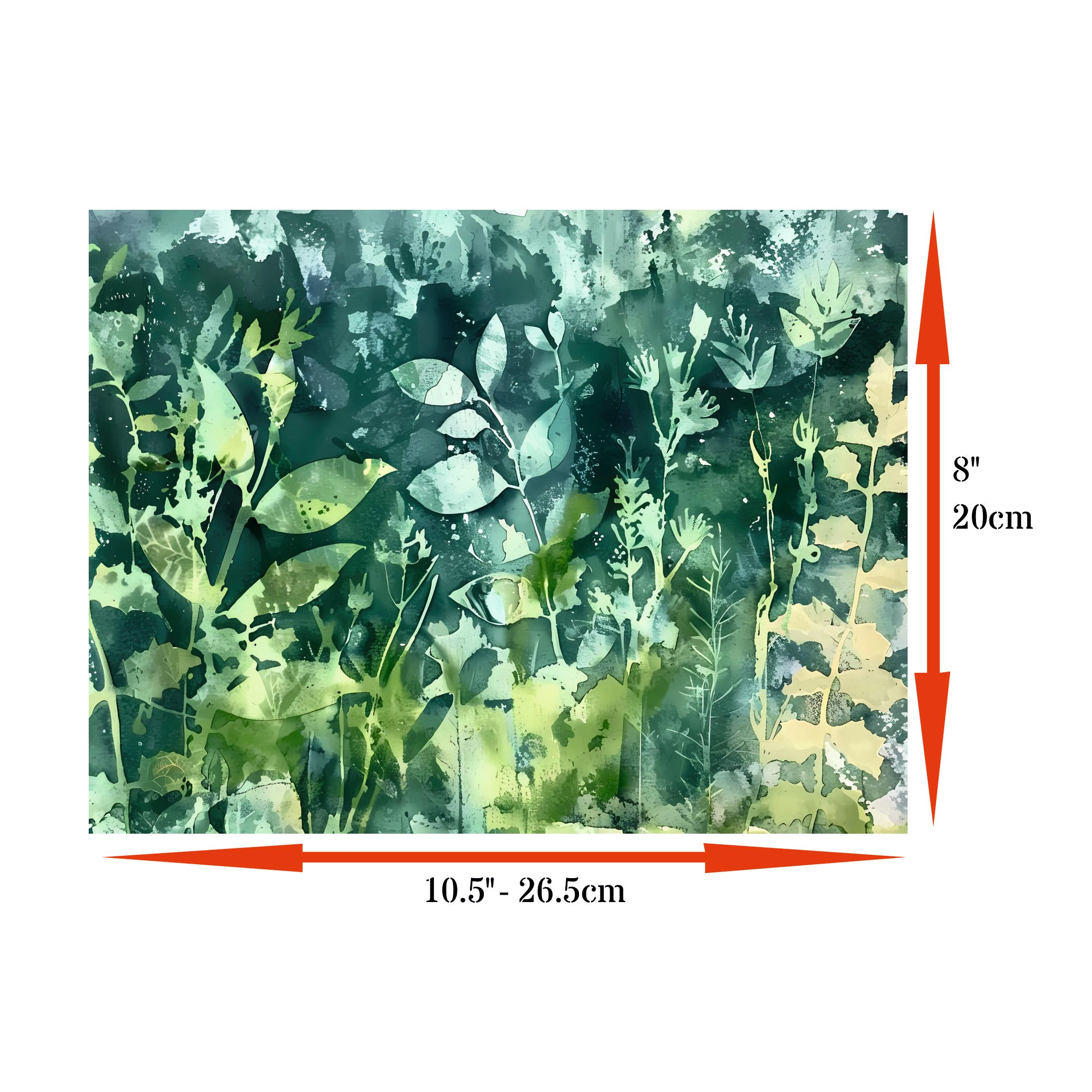 Abstract Flora Rice Papers – Decoupage Paper 6x Designs for Collage, Mixed Media, Card Making & Crafts, Decoupage by CRAFT KREATIVELY