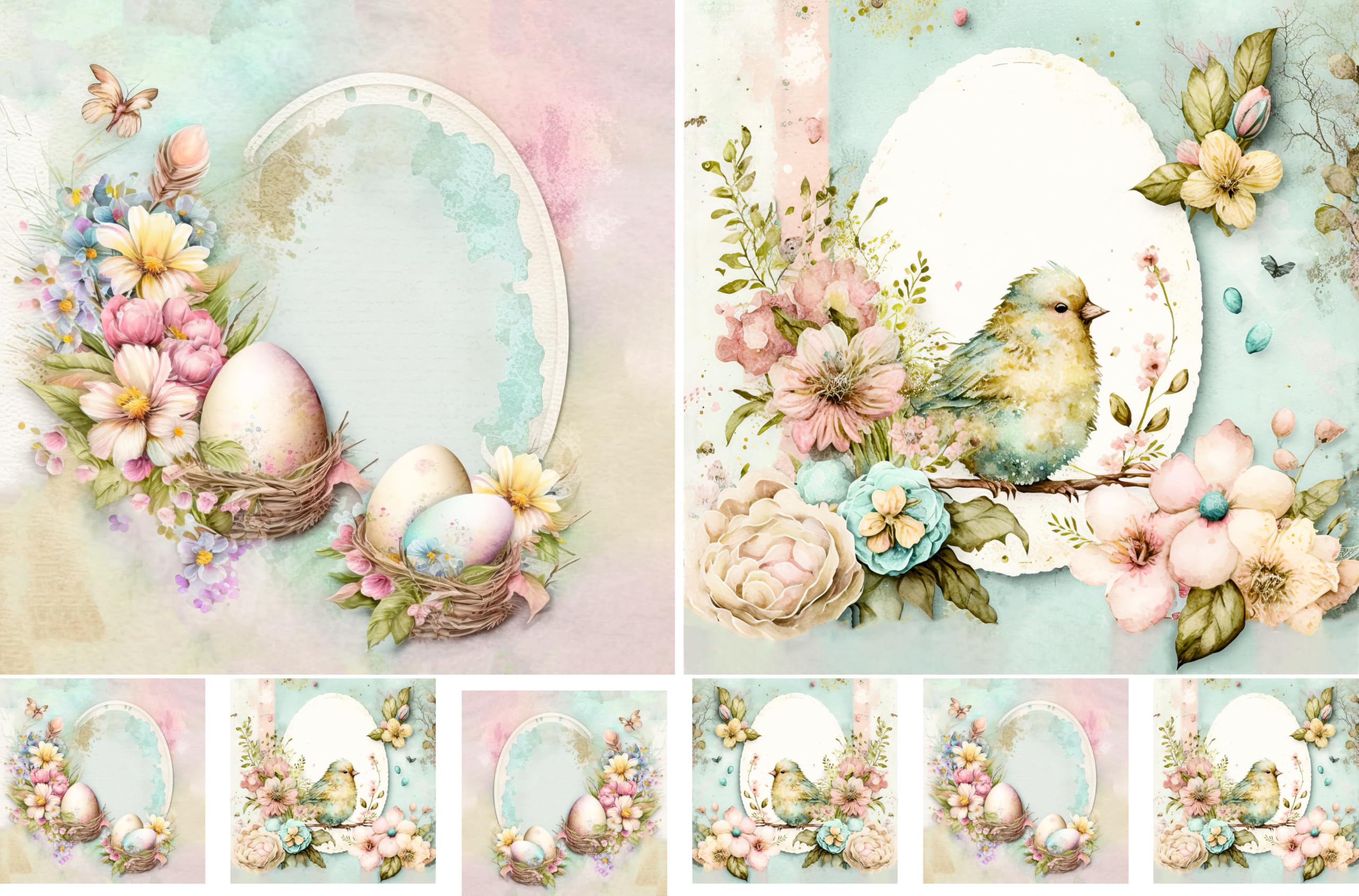 Decoupage Rice Papers - 4 Pages | 8 Unique Designs | Versatile Christmas Designs for Art Projects & Crafting by CRAFT KREATIVELY