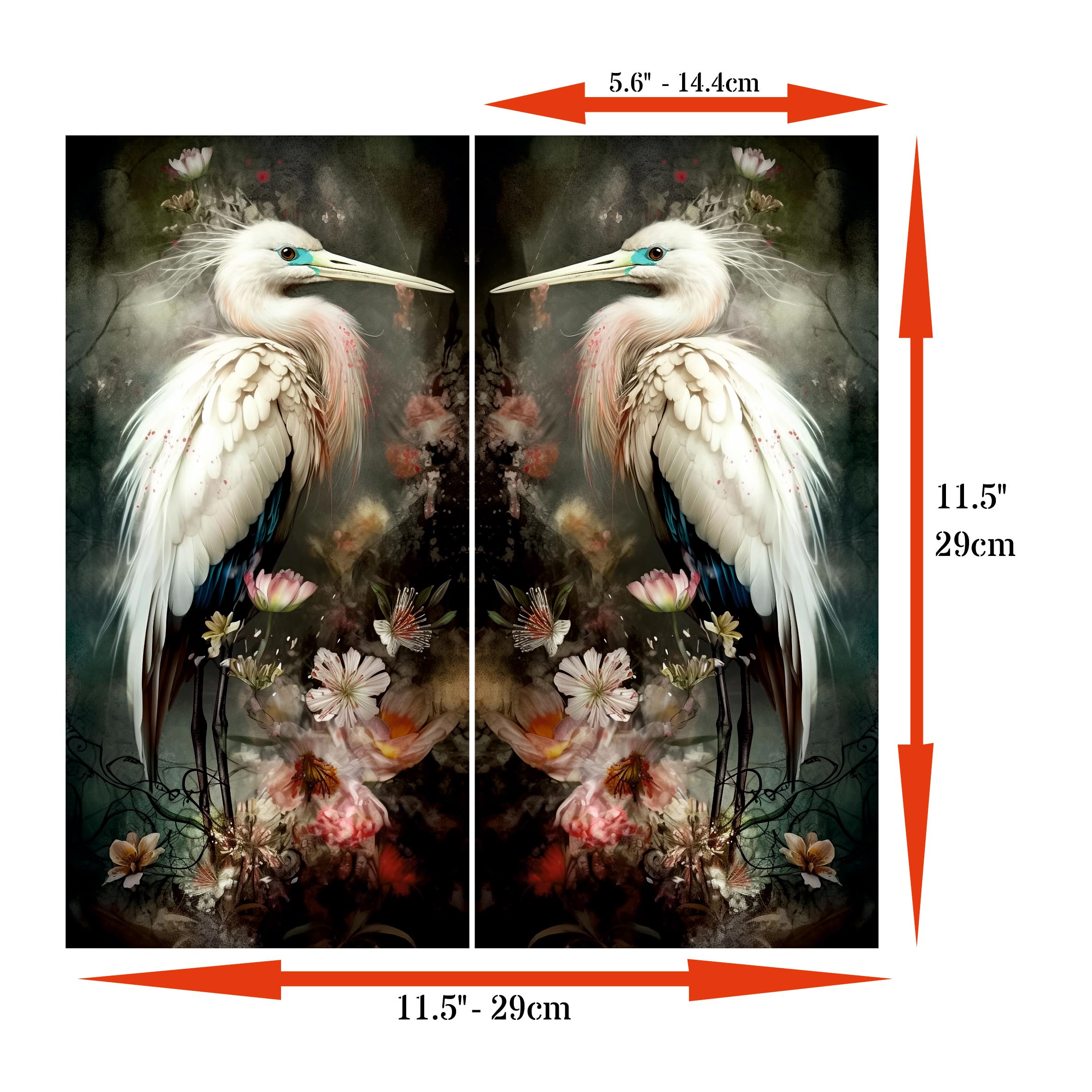 Decoupage Rice Paper, 29 x 29cm (2 sheets) - 3x images for Furniture Poster Craft Decoupage by CRAFT KREATIVELY