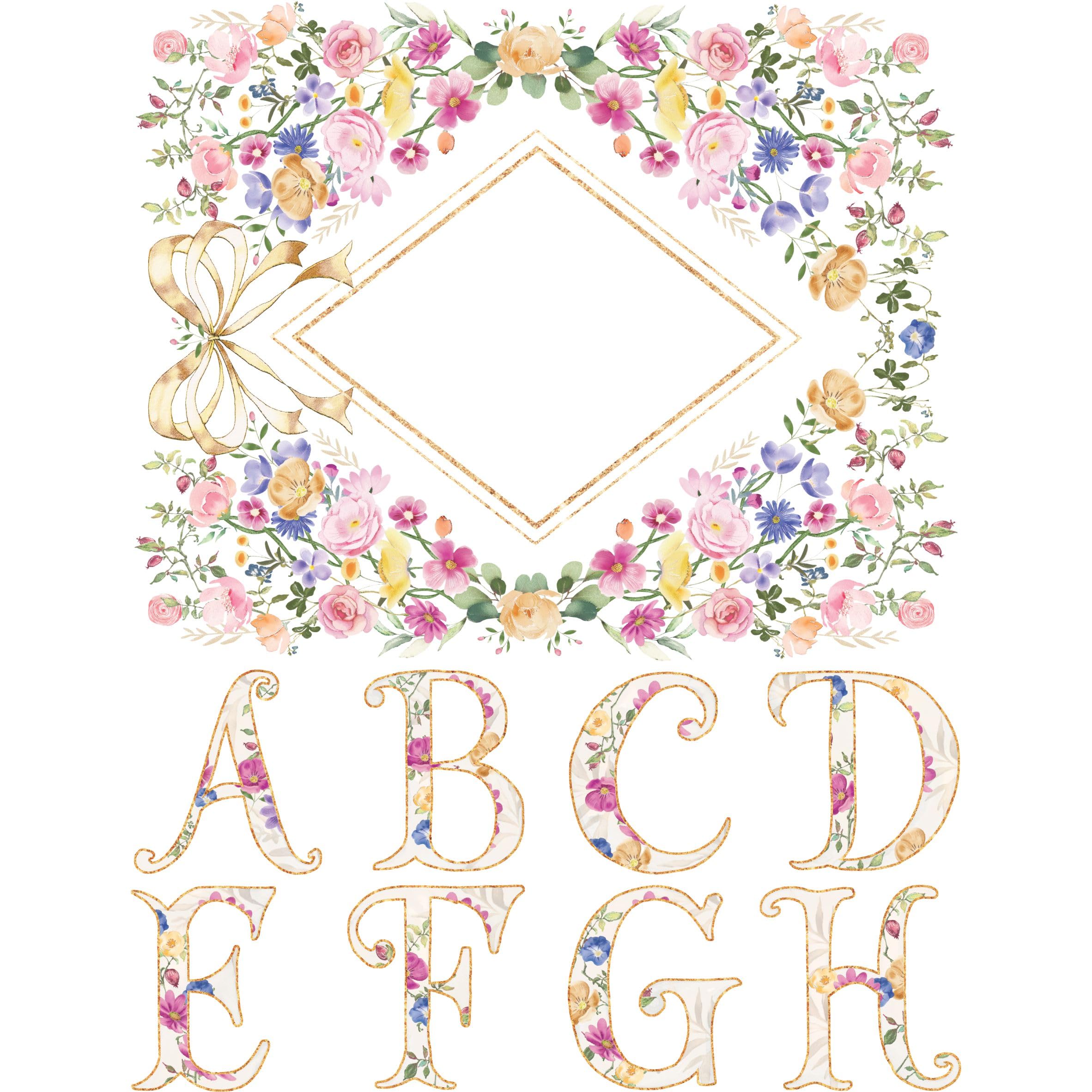 Letters n Frames Rice Paper - Hand Painted Decoupage Craft Cards