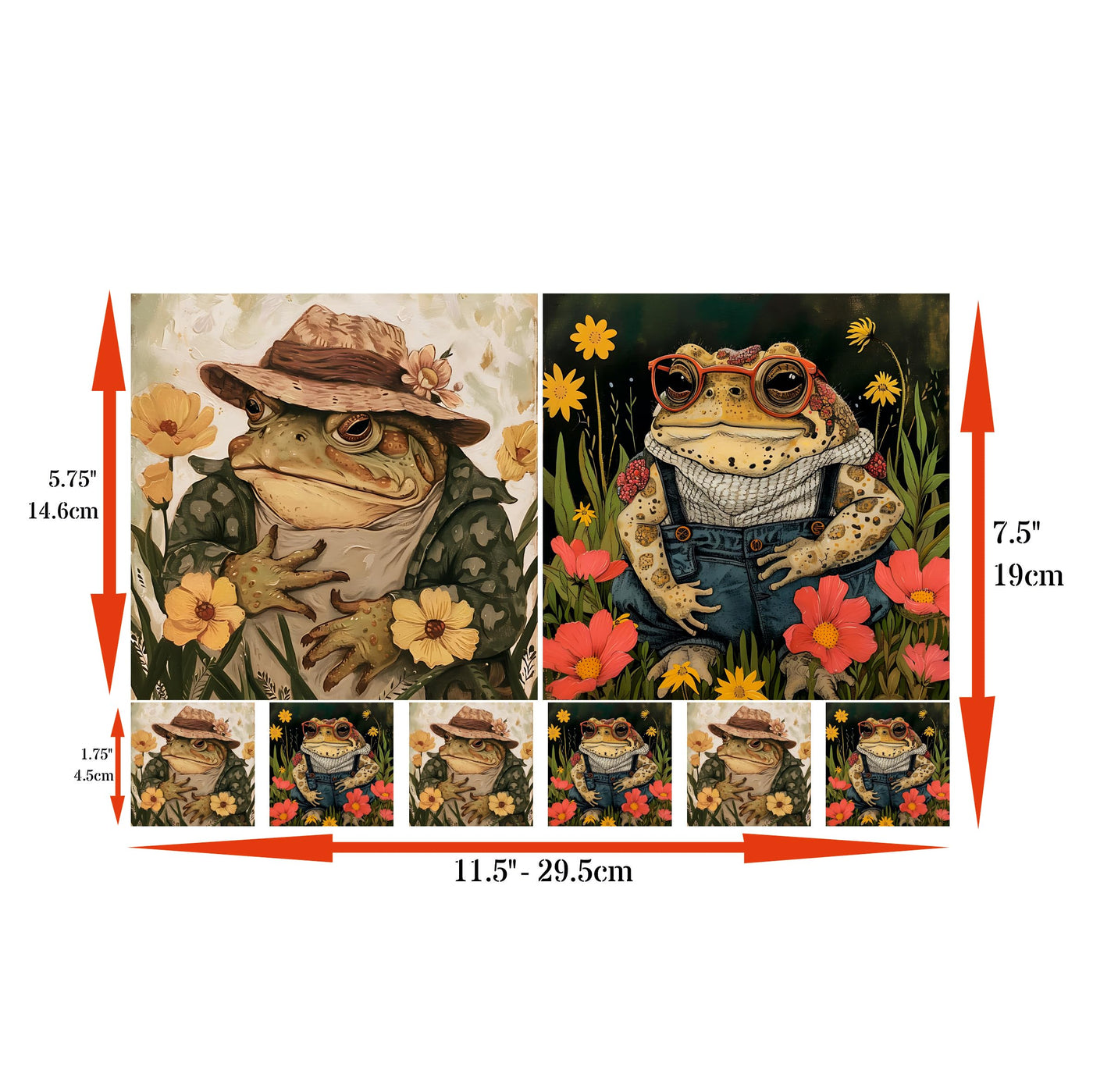 Decoupage Rice Papers - 4 Pages | 8 Unique Designs | Versatile Christmas Designs for Art Projects & Crafting by CRAFT KREATIVELY