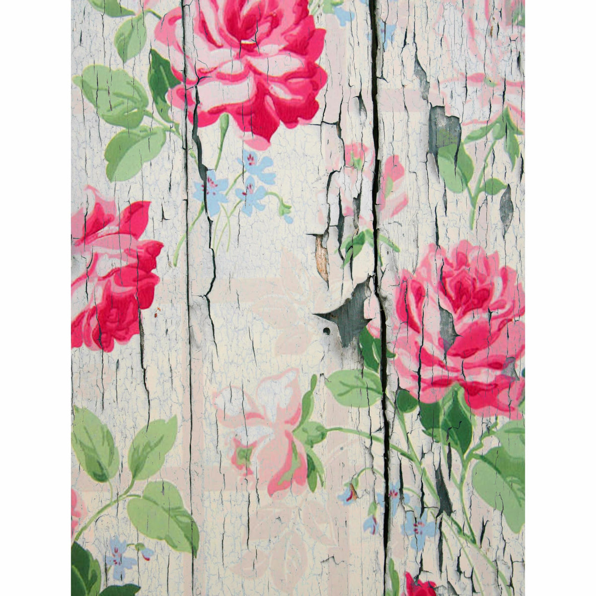 Floral Wood Theme Mulberry Rice Paper, 20.32 x 26.67 cm - 6 Unique Printed Mulberry Paper Images 30gsm Visible Fibres for Decoupage Crafts Mixed Media Collage Art