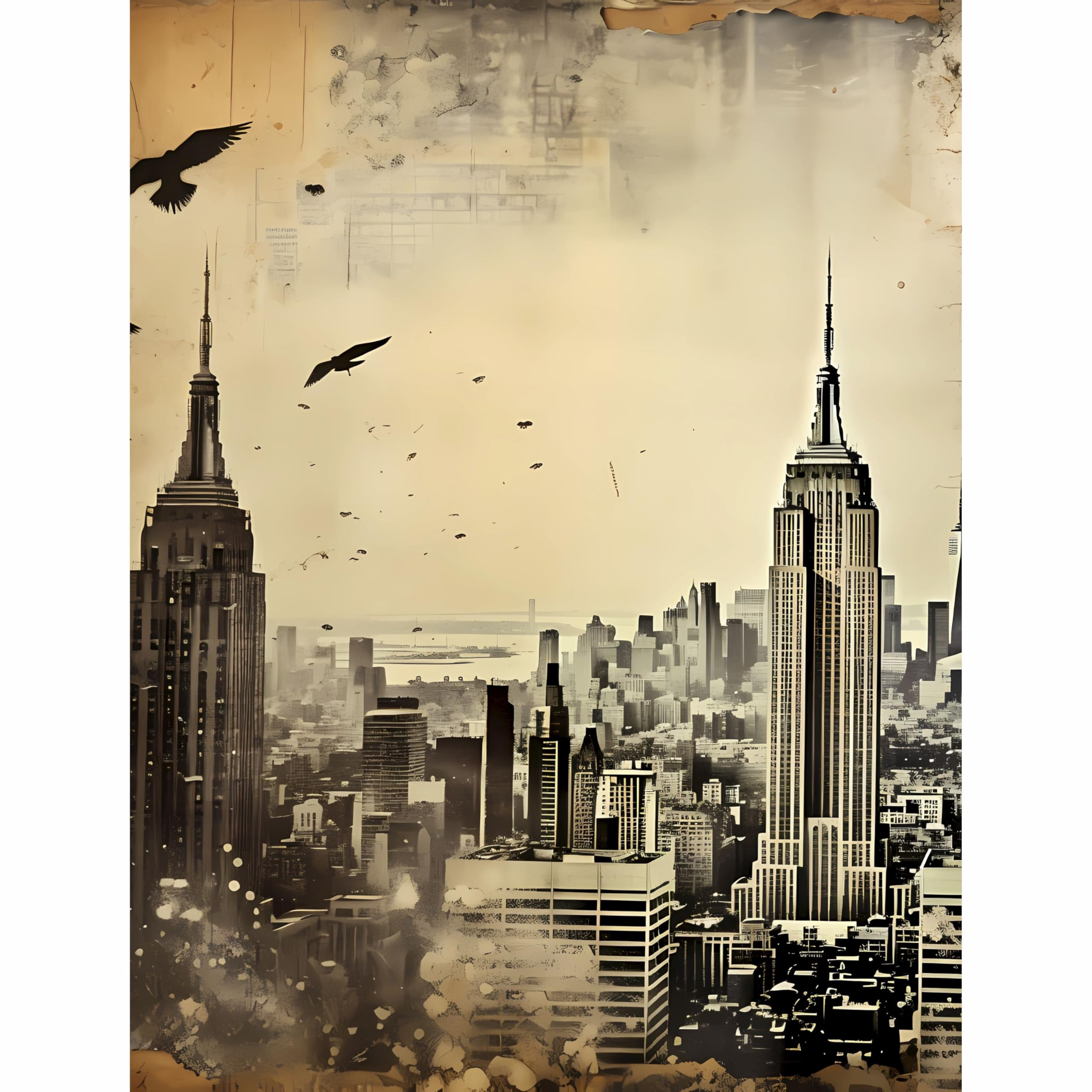 Decoupage Rice Paper, 20 x 26.5cm(6 Sheets) – 6x Decoupage Papers for Collage, Mixed Media, Card Making & Crafts, Decoupage by CRAFT KREATIVELY