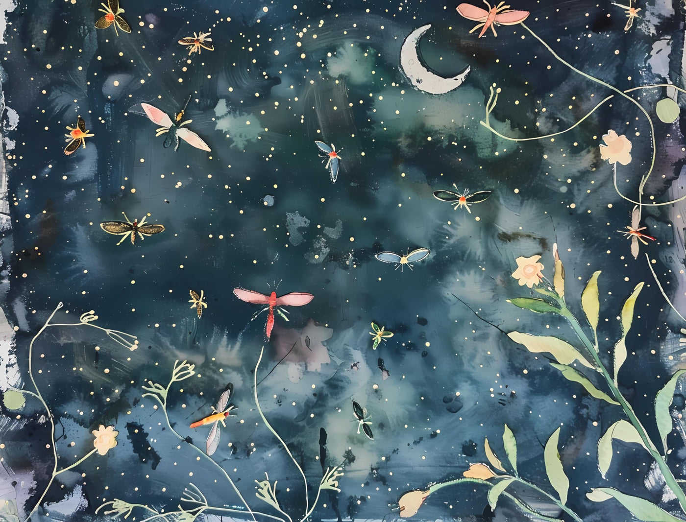 Abstract Flora Rice Papers – Decoupage Paper 6x Designs for Collage, Mixed Media, Card Making & Crafts, Decoupage by CRAFT KREATIVELY