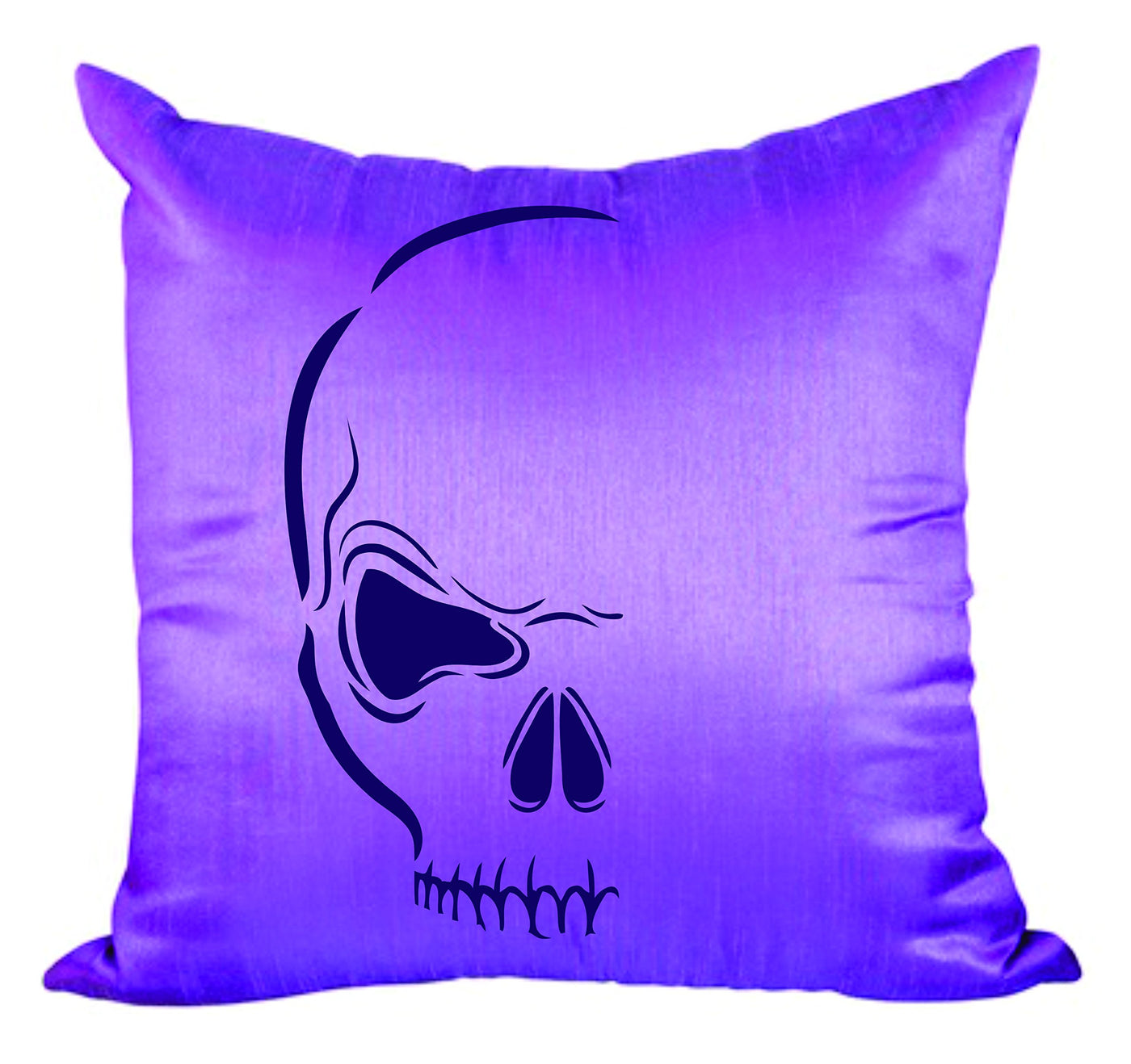 Evil Skull Halloween Stencil - 7.5 x 16.5cm (S) - Reusable Half Head Holiday Wall Stencil Template .