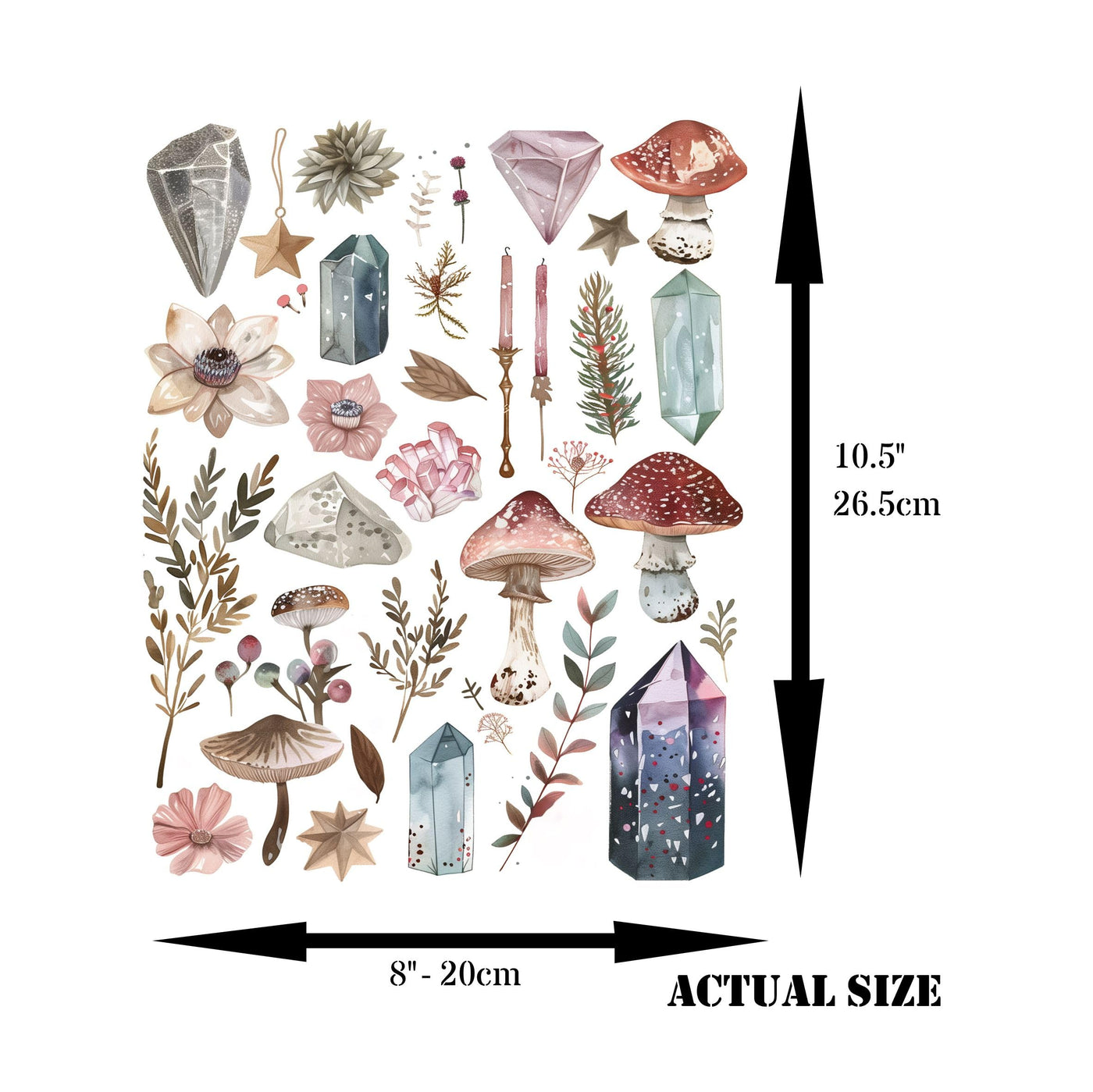 Bits n Pieces Decoupage Rice Paper, 8 x 10.5 inch - for Scrapbooking Cards Craft
