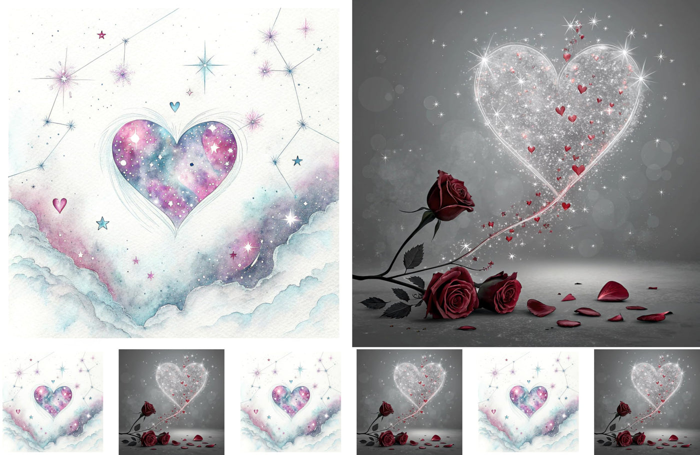 Decoupage Rice Papers - 4 Sheets | 8 Unique Designs | Versatile Christmas Designs for Art Projects & Crafting by CRAFT KREATIVELY