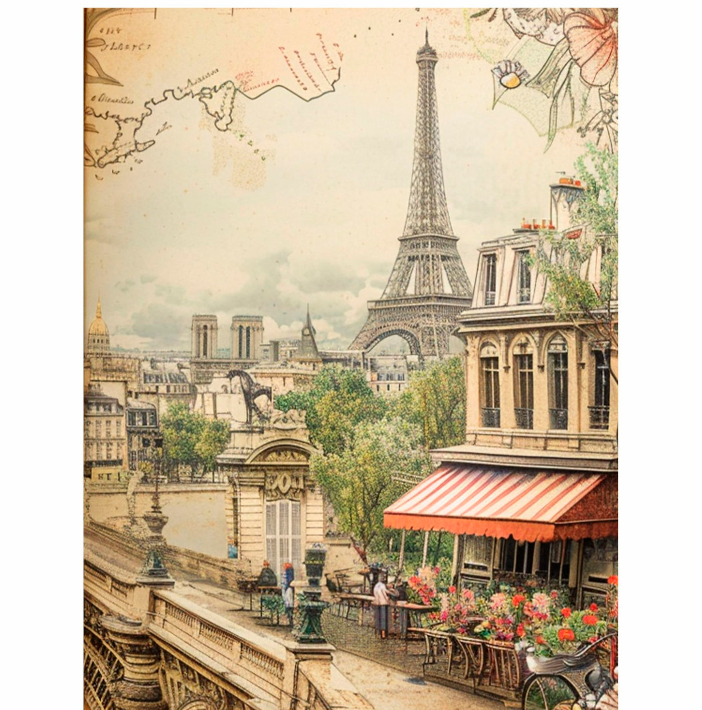 Decoupage Rice Paper, 20 x 26.5cm(6 Sheets) – 6x Decoupage Papers for Collage, Mixed Media, Card Making & Crafts, Decoupage by CRAFT KREATIVELY