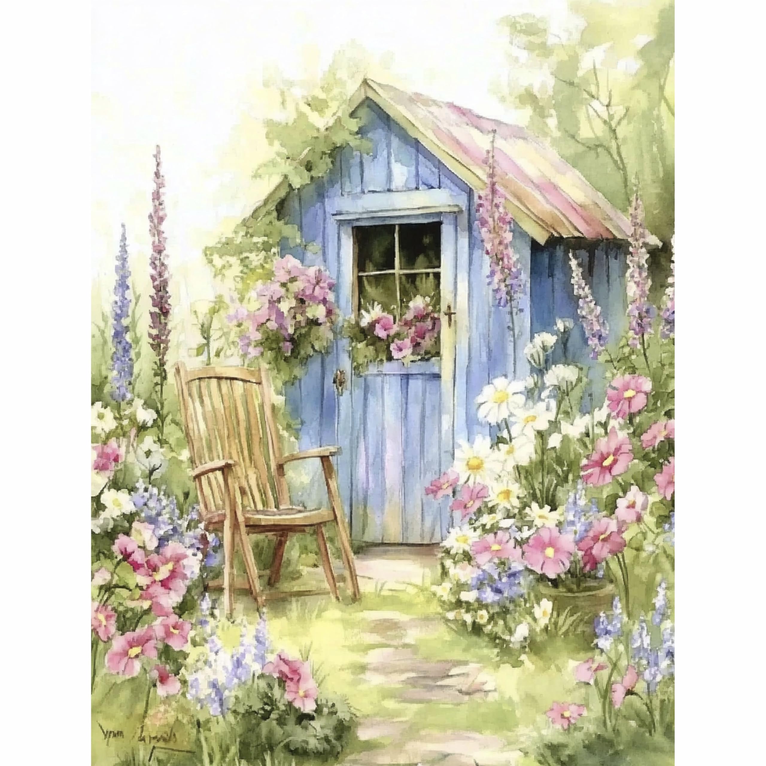 Decoupage Rice Paper, 20 x 26.5cm(6 Sheets) – 6x Decoupage Papers for Collage, Mixed Media, Card Making & Crafts, Decoupage by CRAFT KREATIVELY