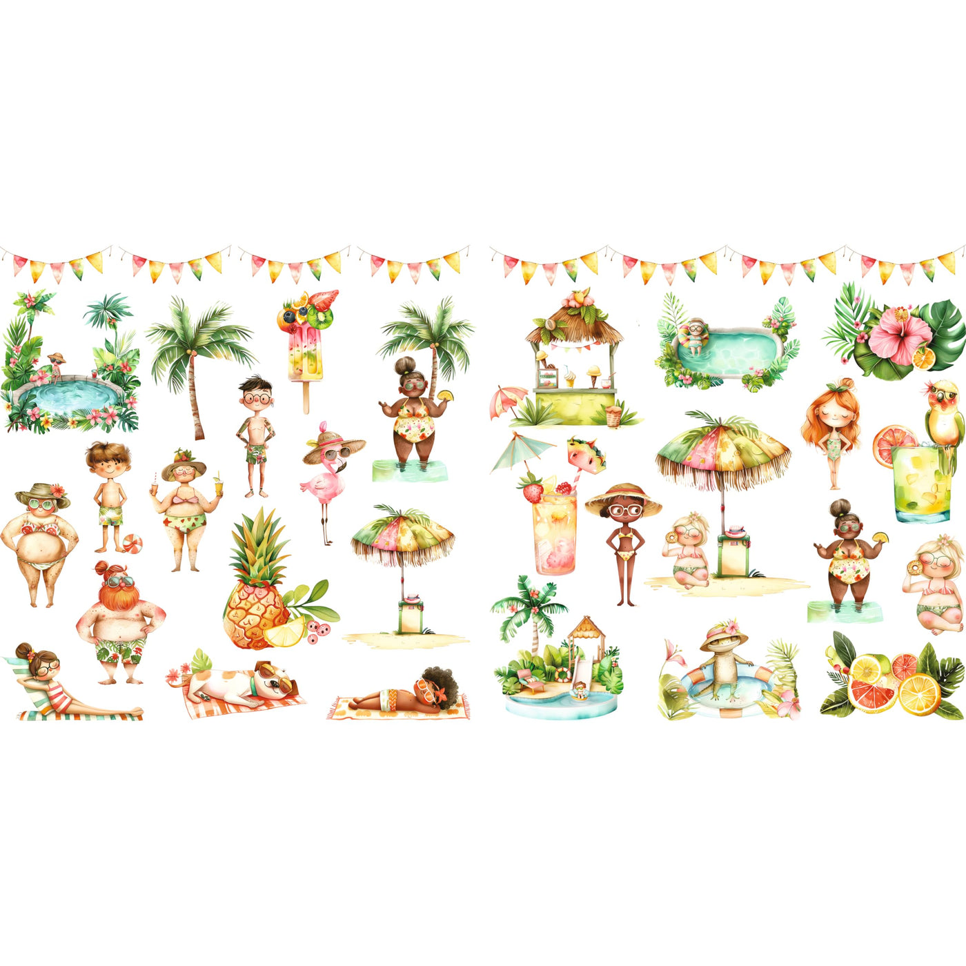 Decoupage Rice Paper (2 pc) - 24+ Decoupage 3 inch (7.6cm) Mini Designs for Collage, Card Making & Crafts, Decoupage by CRAFT KREATIVELY