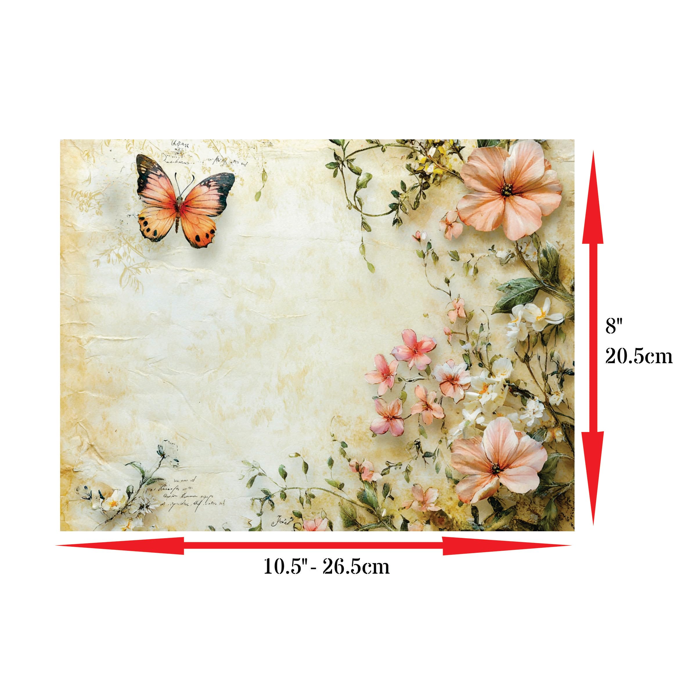 Decoupage Rice Papers - 6 Pieces | 6 Unique Designs | Versatile Decoupage Designs for Art Projects & Crafting by CRAFT KREATIVELY