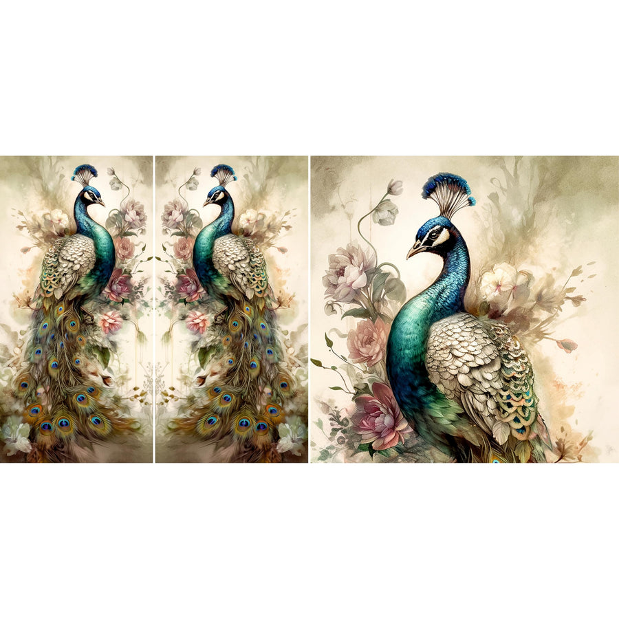 Decoupage Rice Paper, 29 x 29cm (2 sheets) - 3x images for Furniture Poster Craft Decoupage by CRAFT KREATIVELY