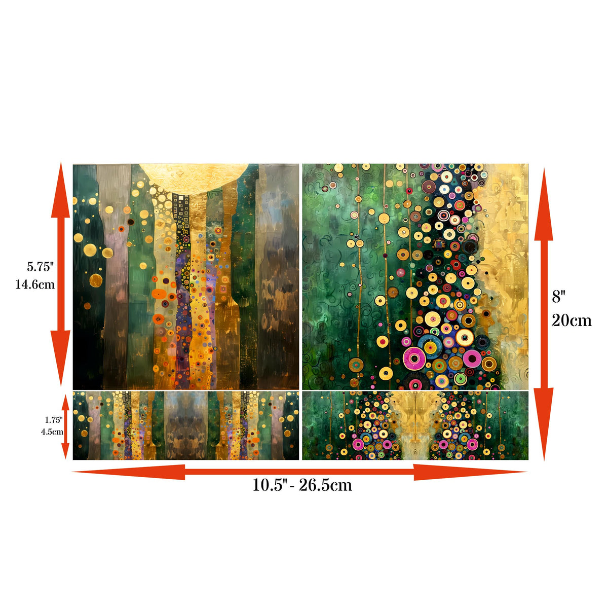 Scenic Rice Papers – Decoupage Paper 8x Designs for Collage, Mixed Media, Card Making & Crafts, Decoupage by CRAFT KREATIVELY