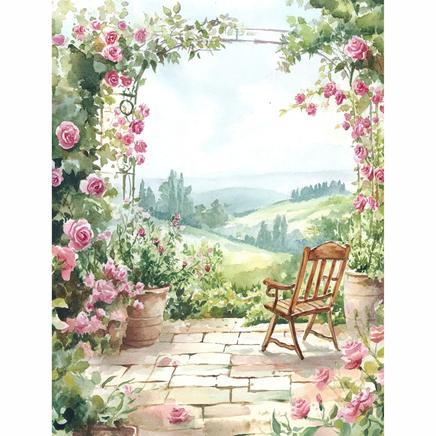 Decoupage Rice Paper, 20 x 26.5cm(6 Sheets) – 6x Decoupage Papers for Collage, Mixed Media, Card Making & Crafts, Decoupage by CRAFT KREATIVELY
