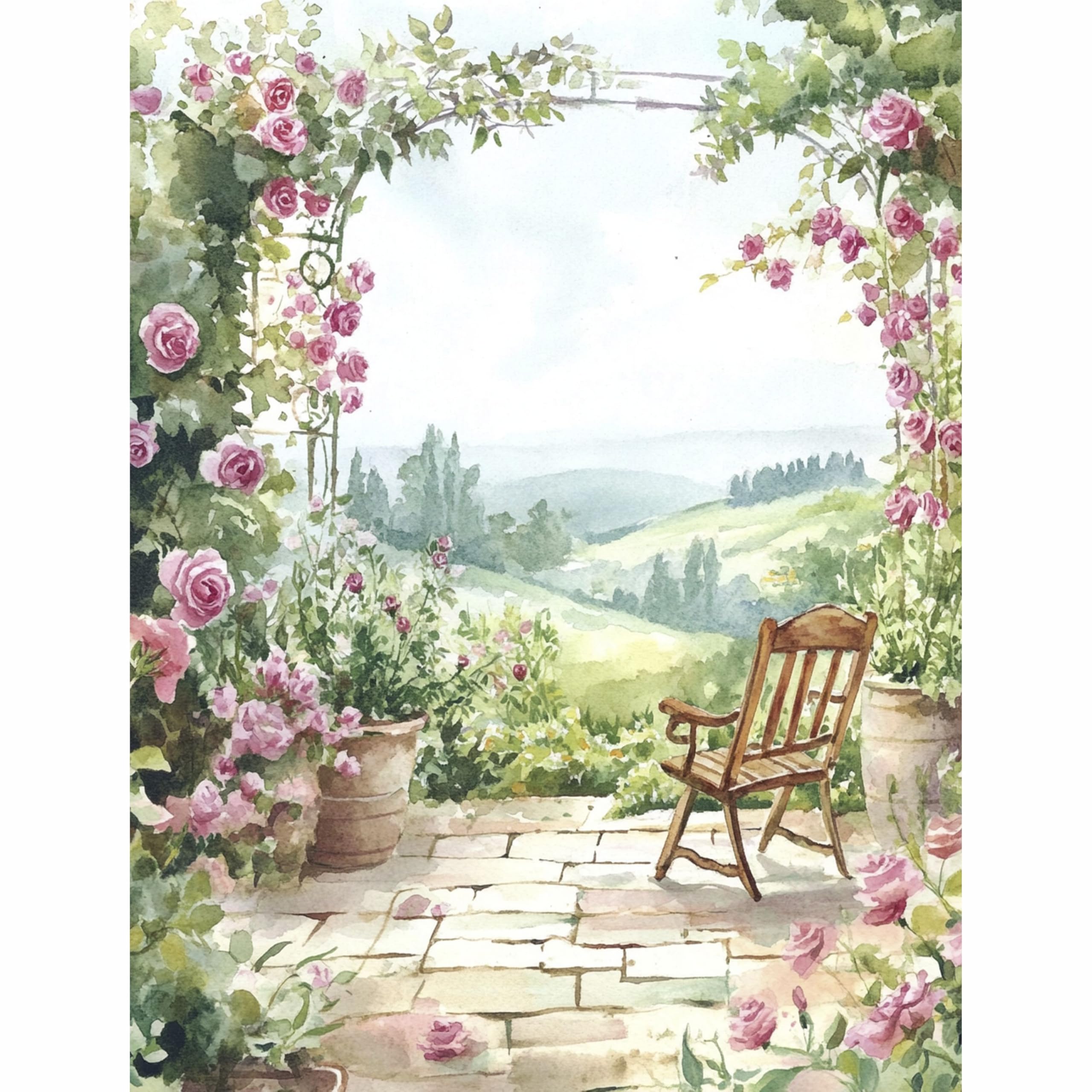 Decoupage Rice Paper, 20 x 26.5cm(6 Sheets) – 6x Decoupage Papers for Collage, Mixed Media, Card Making & Crafts, Decoupage by CRAFT KREATIVELY