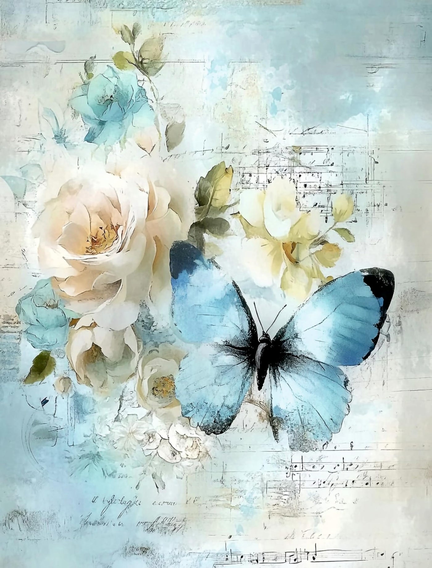 Decoupage Rice Paper, 20 x 26.5cm(6 Sheets) – 6x Decoupage Papers for Collage, Mixed Media, Card Making & Crafts, Decoupage by CRAFT KREATIVELY