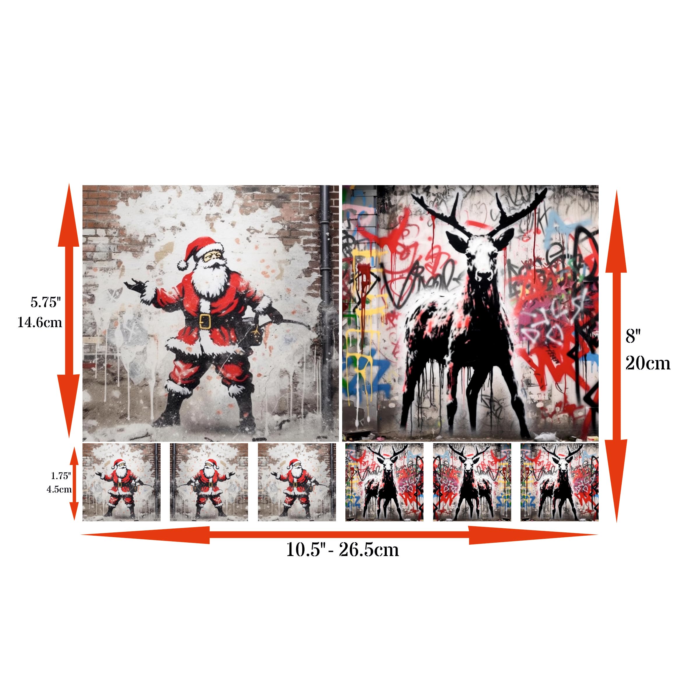 Decoupage Rice Papers - 4 Sheets | 32 Pieces | 8 Unique Designs | Versatile Designs for Art Projects & Crafting by CRAFT KREATIVELY