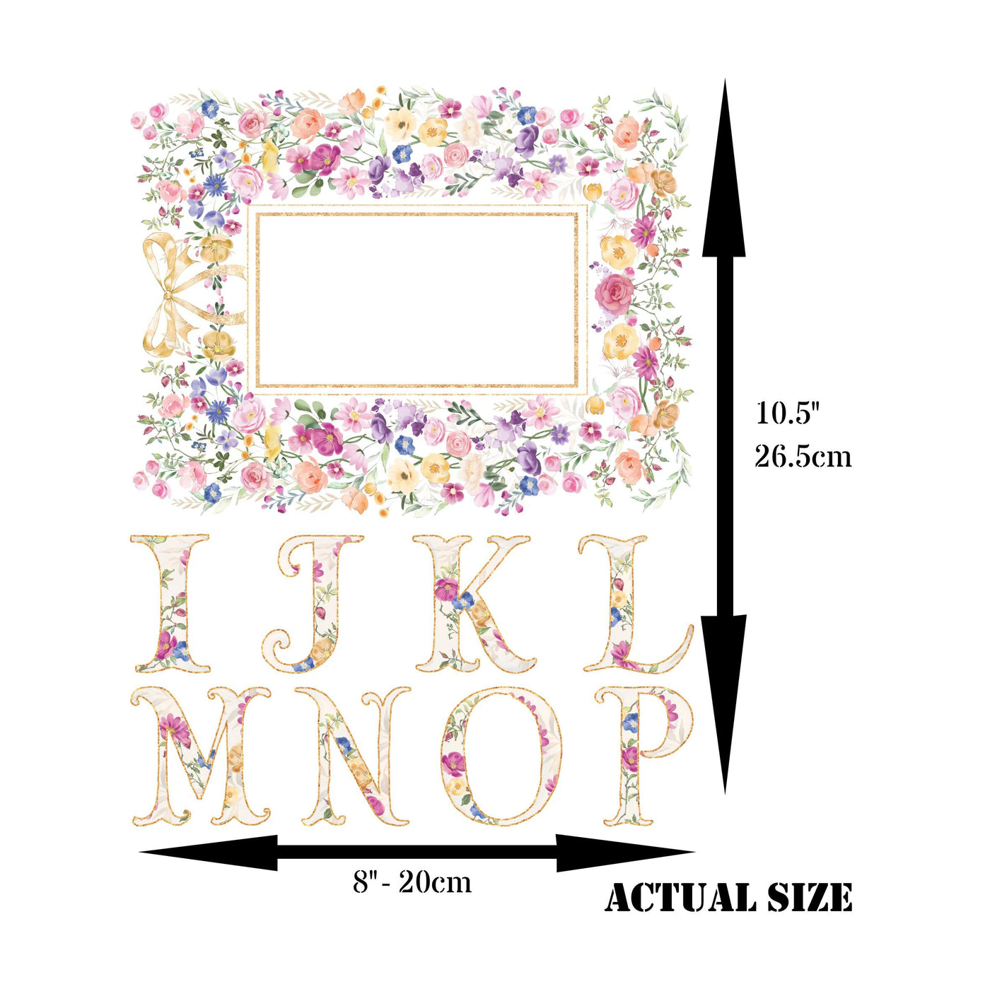 Letters n Frames Rice Paper - Hand Painted Decoupage Craft Cards