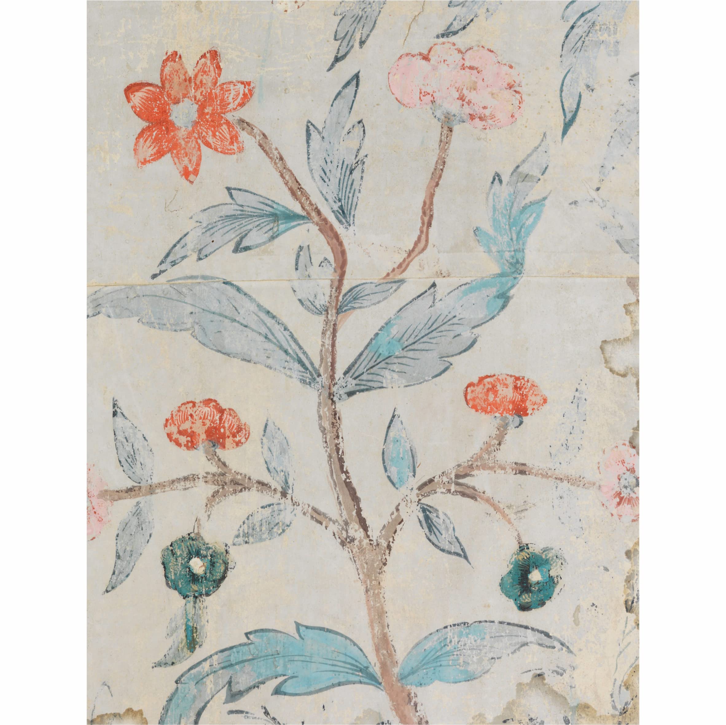 Distressed Wallpaper Rice Paper, 20.32 x 26.67 cm - 6 x Different Printed Mulberry Paper Images 30gsm Visible Fibres for Decoupage Crafts Mixed Media Collage Art