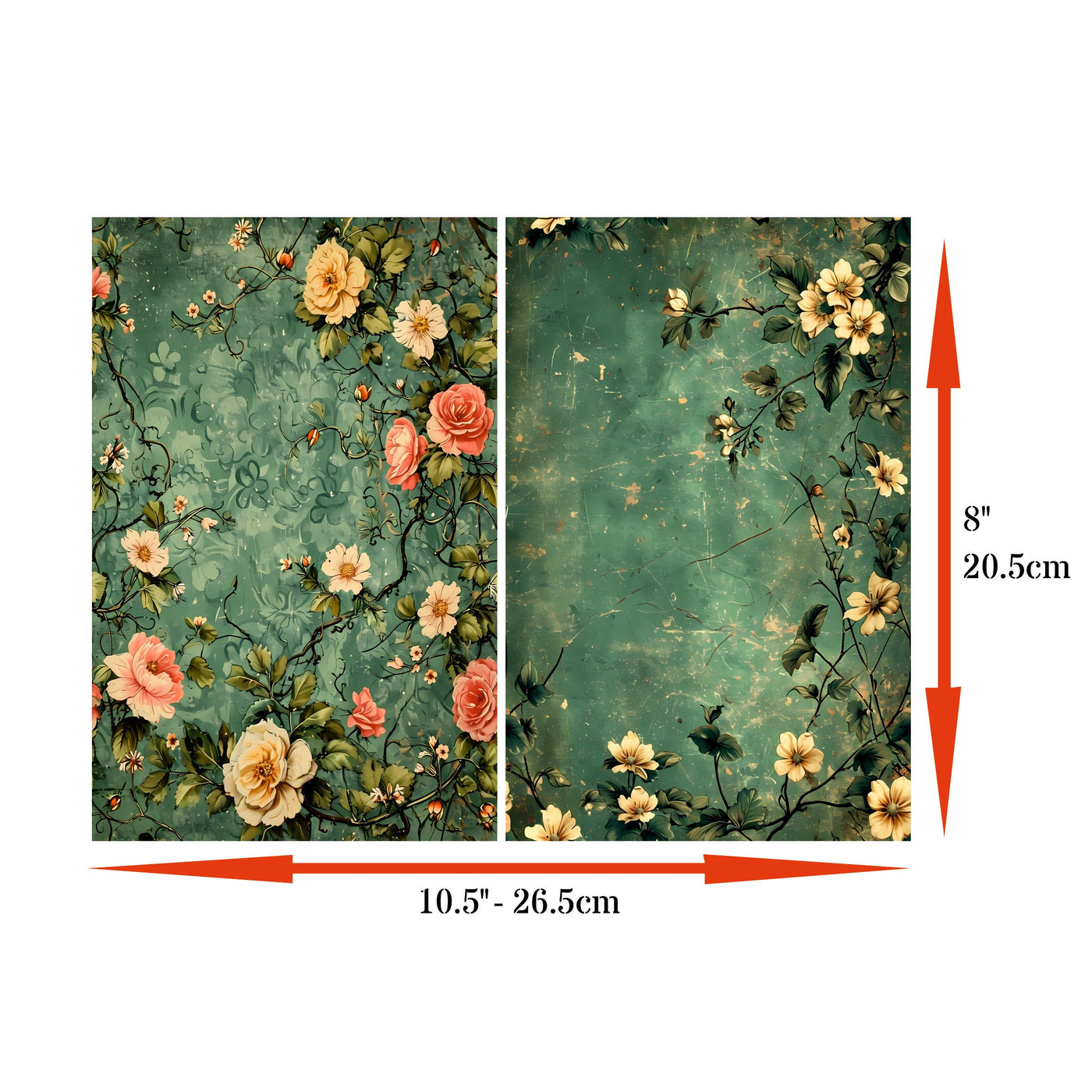 Decoupage Rice Papers - 6 Pieces | 6 Unique Designs | Versatile Decoupage Designs for Art Projects & Crafting by CRAFT KREATIVELY