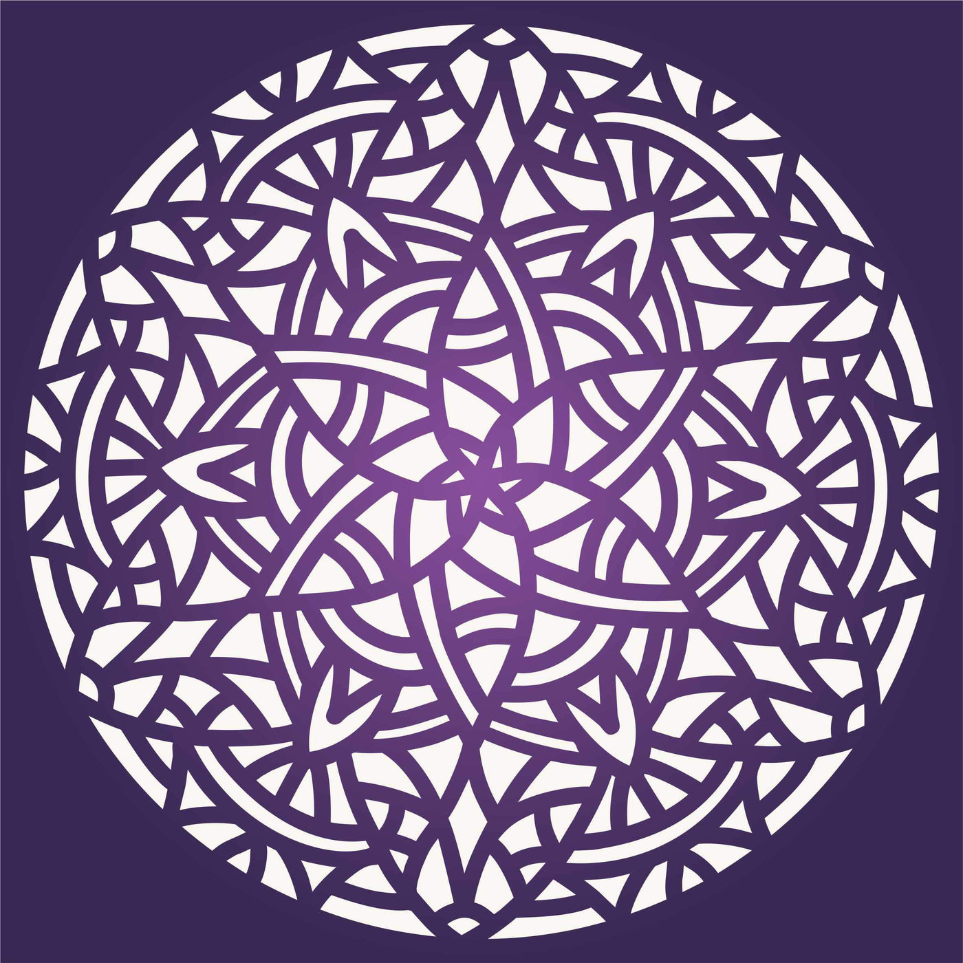 Arabic Mandala Stencil, 35.56 x 35.56 cm (L) - Islamic Mosaic Arabic Geometric Design Stencils Template for Painting