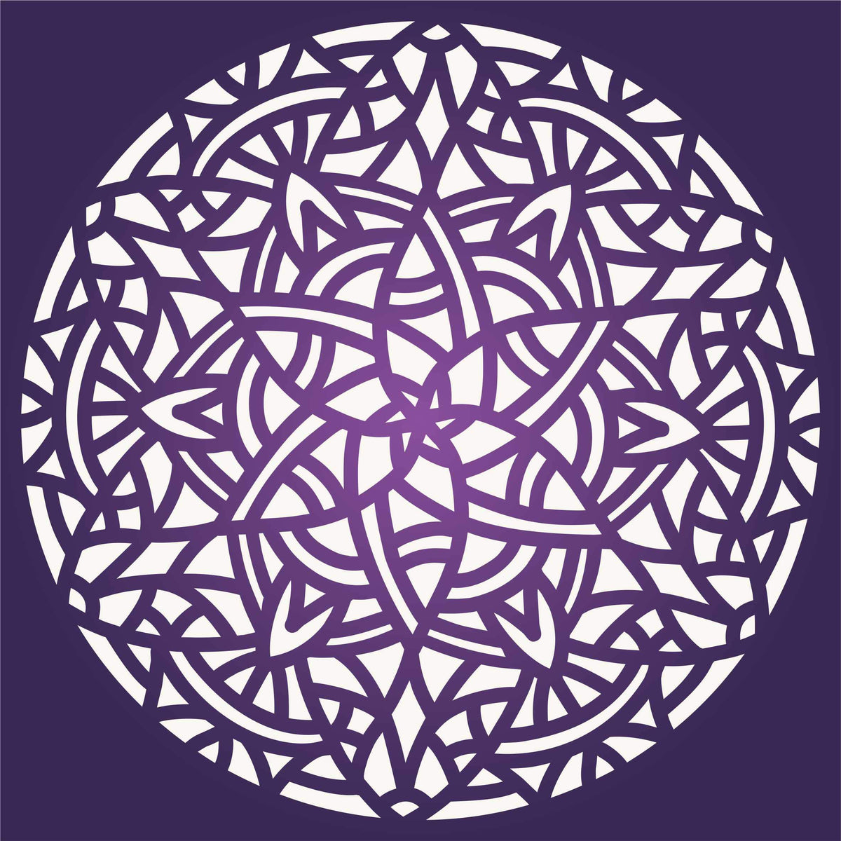 Arabic Mandala Stencil, 35.56 x 35.56 cm (L) - Islamic Mosaic Arabic Geometric Design Stencils Template for Painting