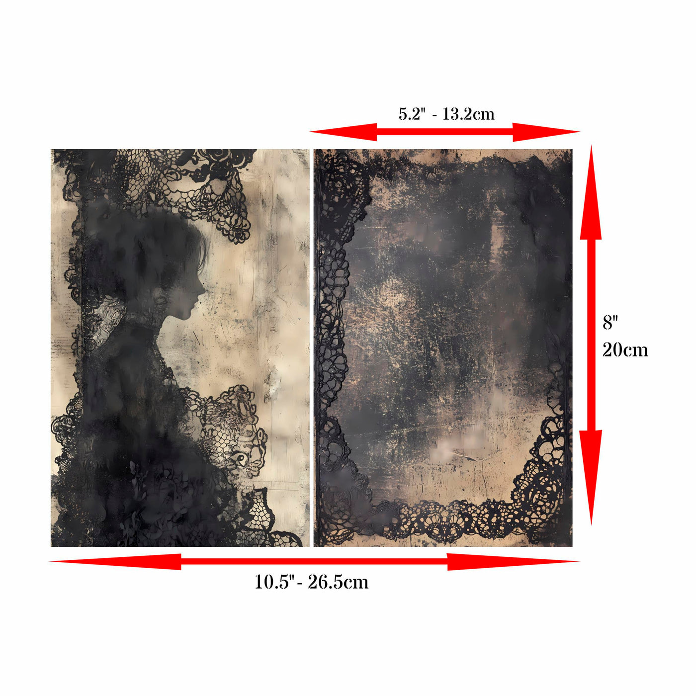 Decoupage Rice Paper, 20 x 26.5cm (6 Sheets) – 6x Decoupage Papers for Collage, Mixed Media, Card Making & Crafts, Decoupage by CRAFT KREATIVELY