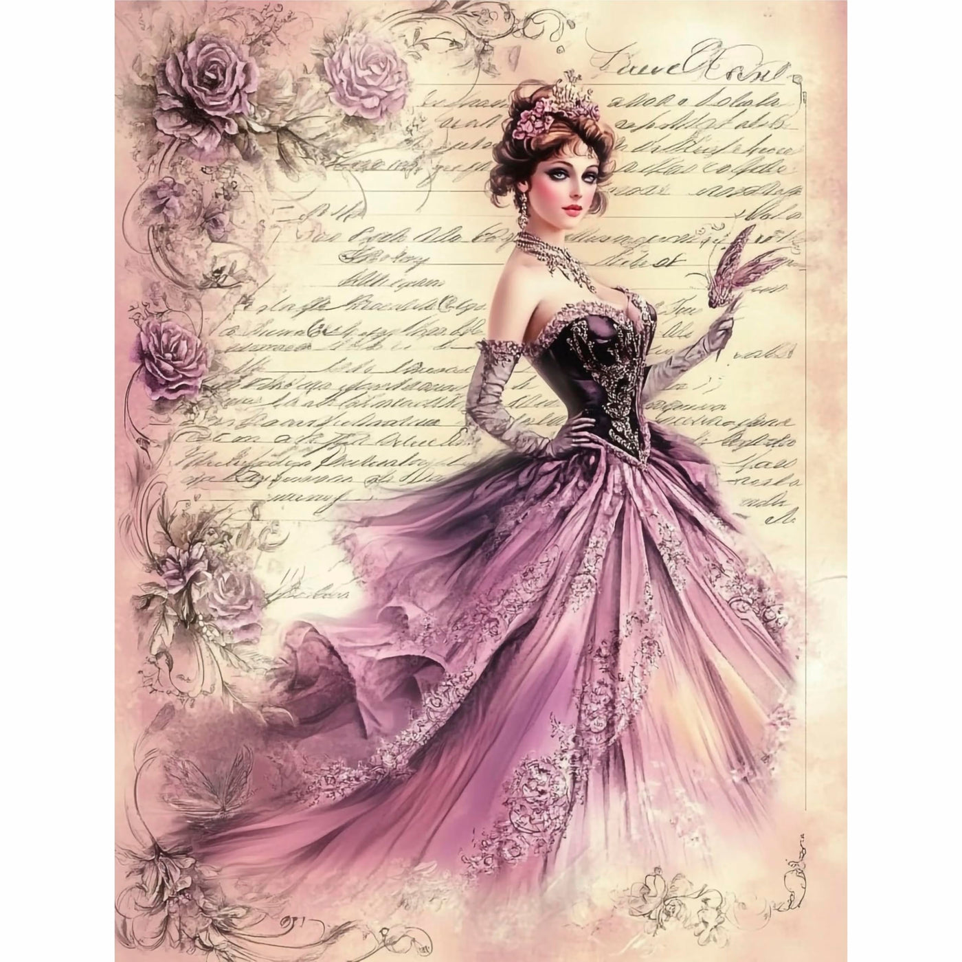Decoupage Rice Paper, 8 x 10.5” (A4) – 9 Pages – 18 Coordinated Designs – Premium 30gsm Craft Paper for Furniture, Scrapbooking & DIY Décor by Craft Kreatively