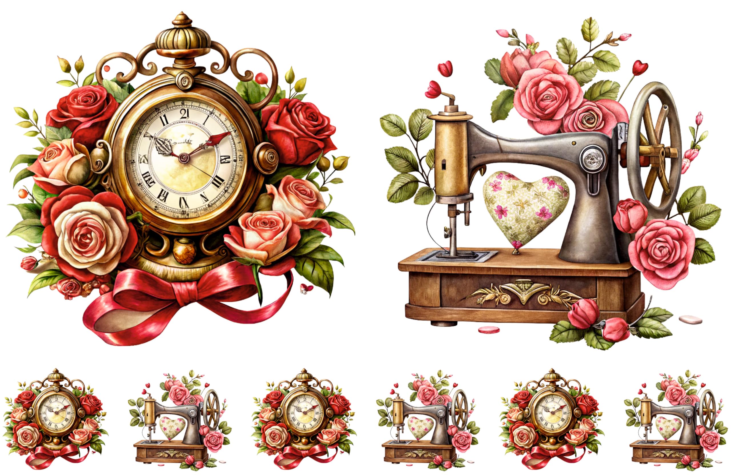 Decoupage Rice Papers - 4 Sheets | 8 Unique Designs | Versatile Christmas Designs for Art Projects & Crafting by CRAFT KREATIVELY