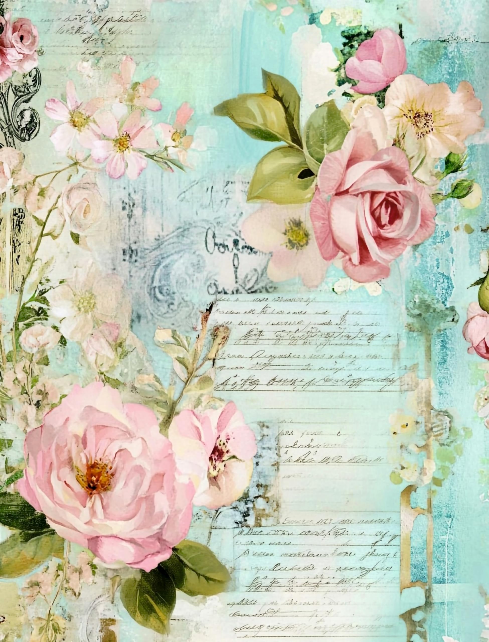 Decoupage Rice Paper, 20 x 26.5cm(6 Sheets) – 6x Decoupage Papers for Collage, Mixed Media, Card Making & Crafts, Decoupage by CRAFT KREATIVELY