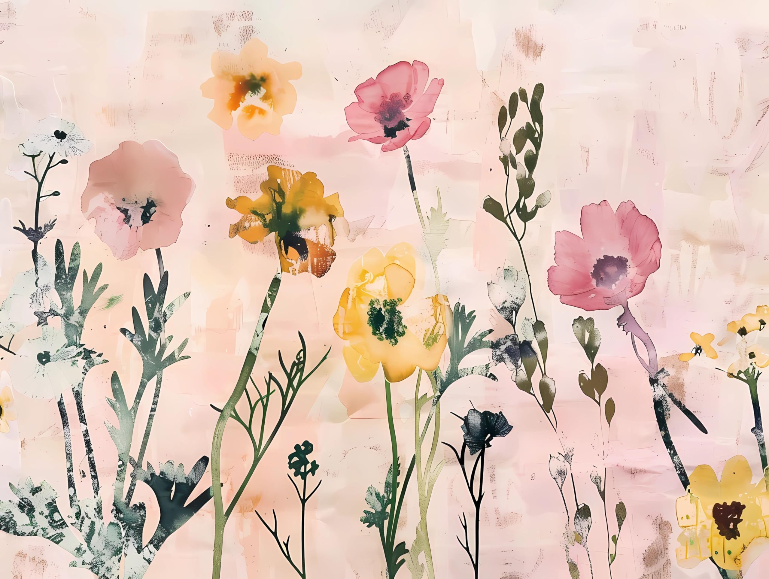 Abstract Flora Rice Papers – Decoupage Paper 6x Designs for Collage, Mixed Media, Card Making & Crafts, Decoupage by CRAFT KREATIVELY