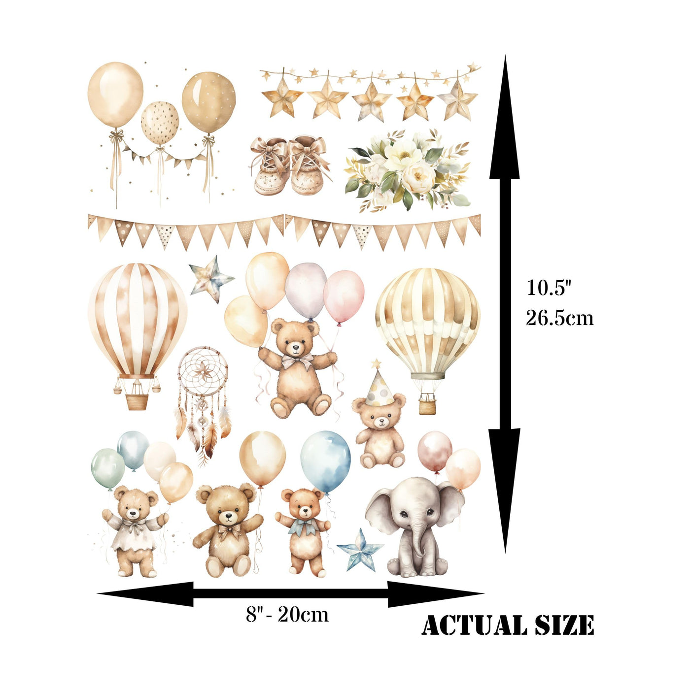 Bits n Pieces Decoupage Rice Paper, 8 x 10.5 inch - for Scrapbooking Cards Craft